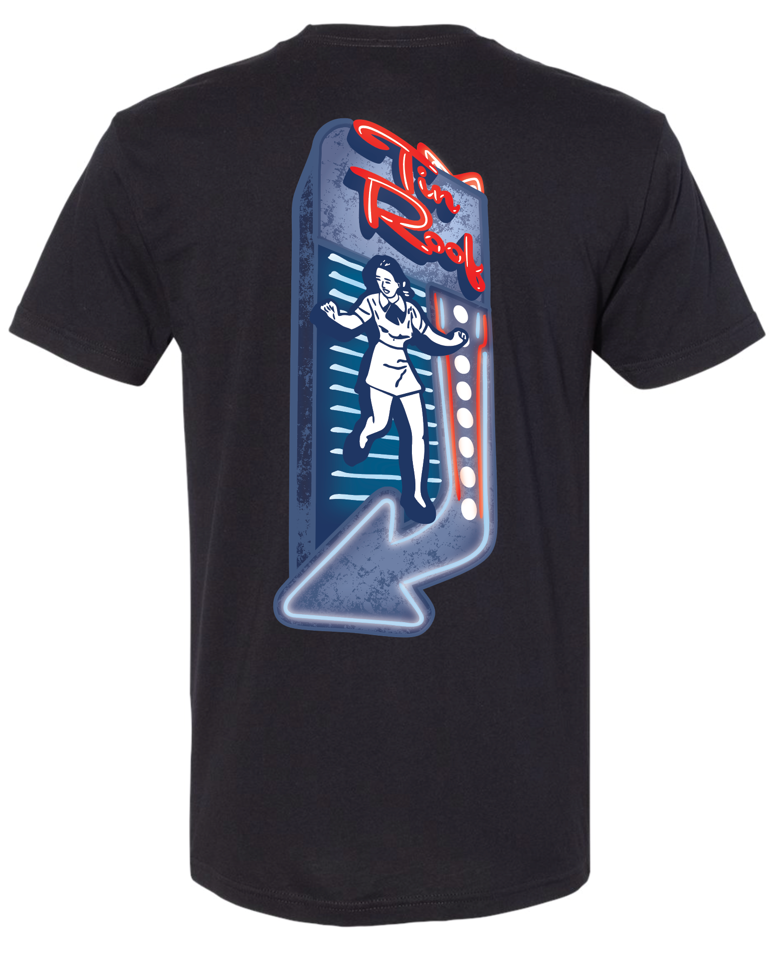 Merchandising Design + Production: Tin Roof Merch Program Neon Sign Tee