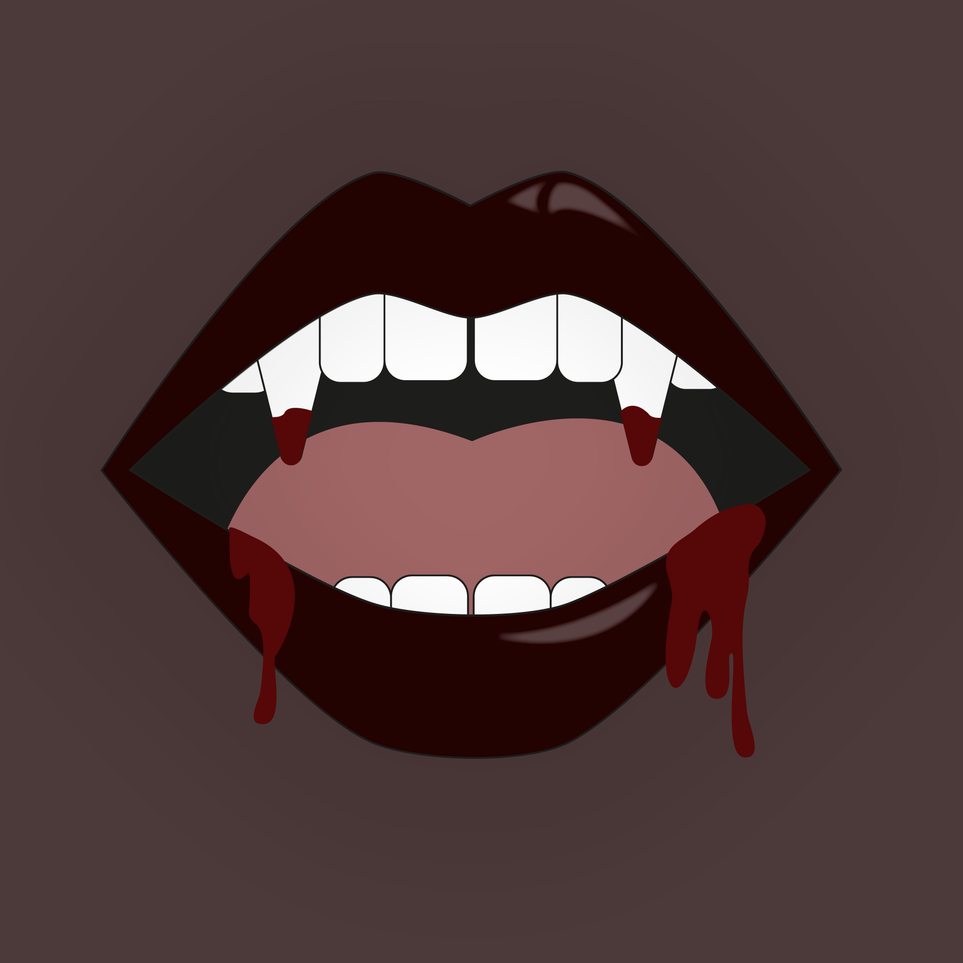 Illustration Bouche Vampire