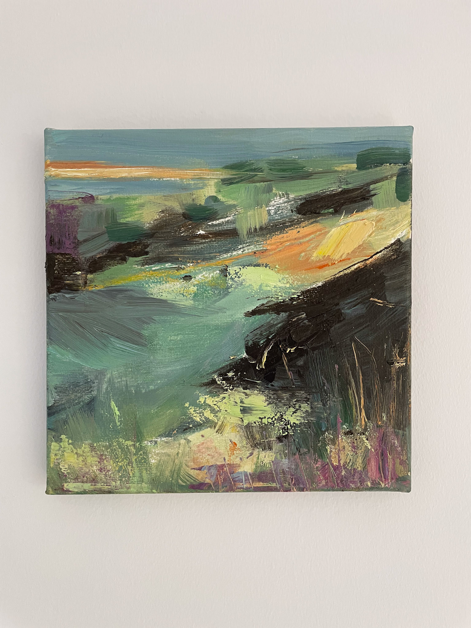 Ards Wildflowers II, Oil on Canvas, 20x20cm