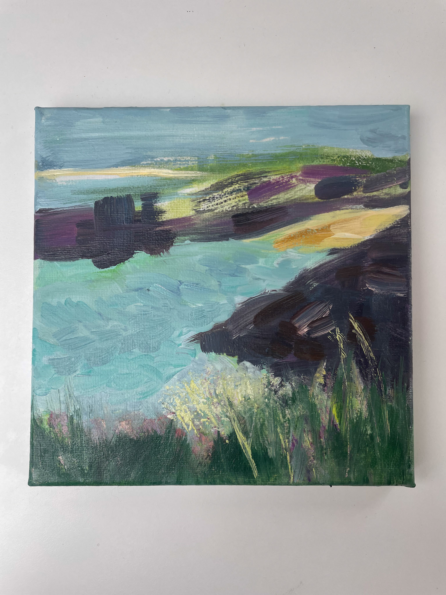 Ards Wildflowers I, Oil on Canvas, 20x20cm