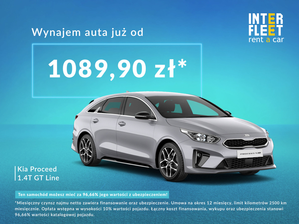 Graphic designed for "Inter Fleet," specializing in car rentals.