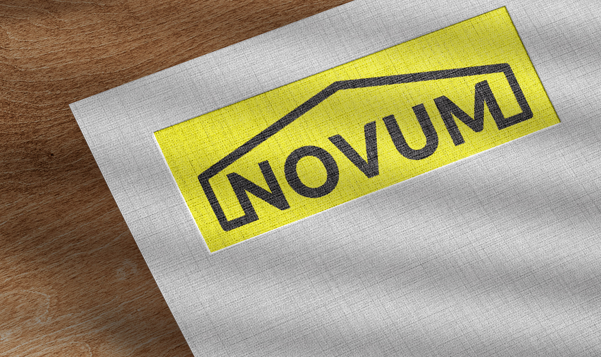 Logo designed for "Novum," a company specializing in the sale of construction products.