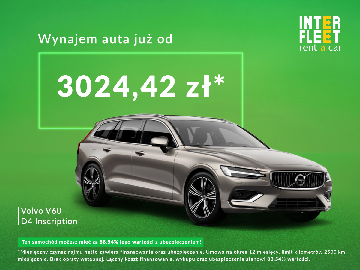 Graphic designed for "Inter Fleet," specializing in car rentals.