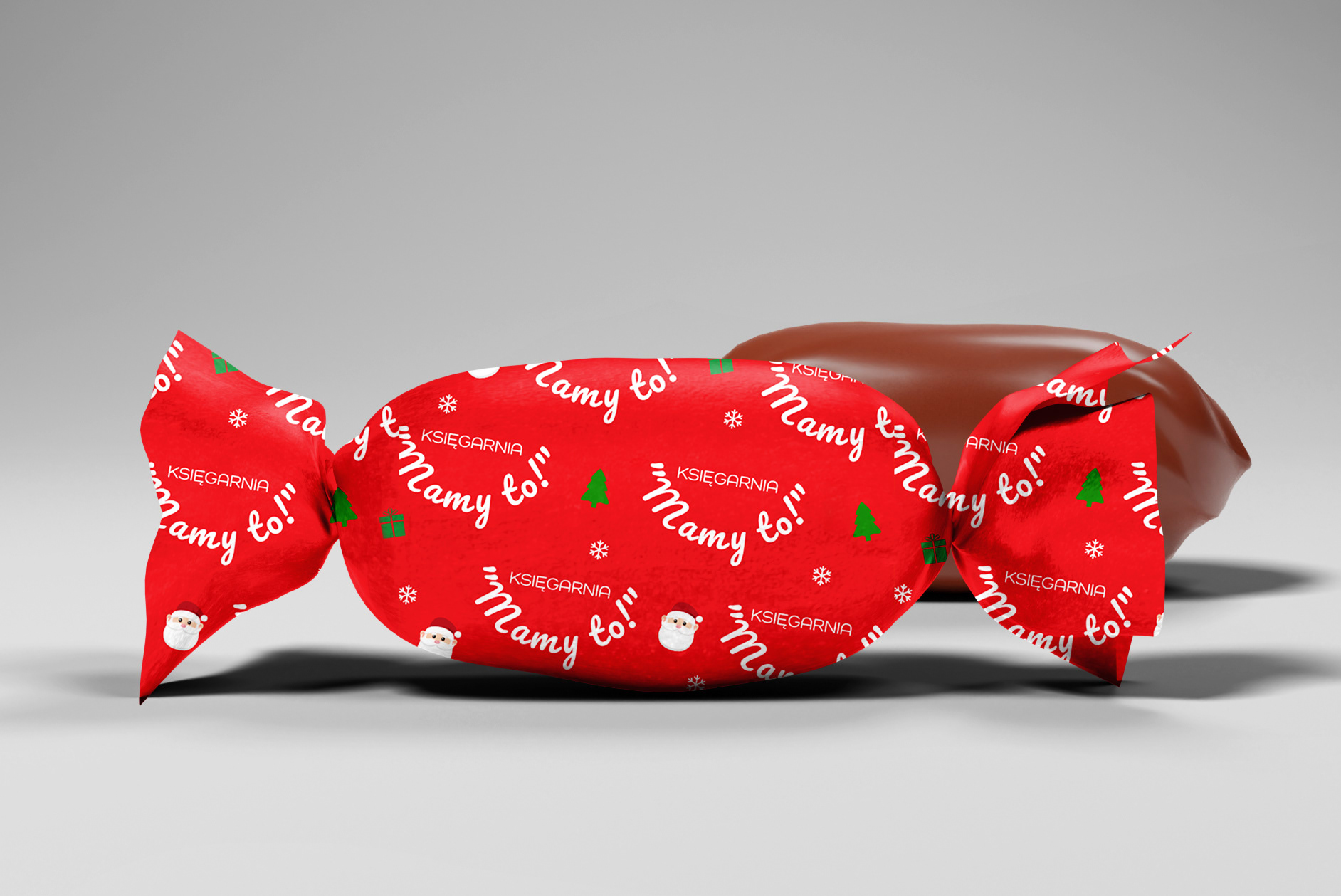 Design for candy packaging for "Mamy to!" bookstore.