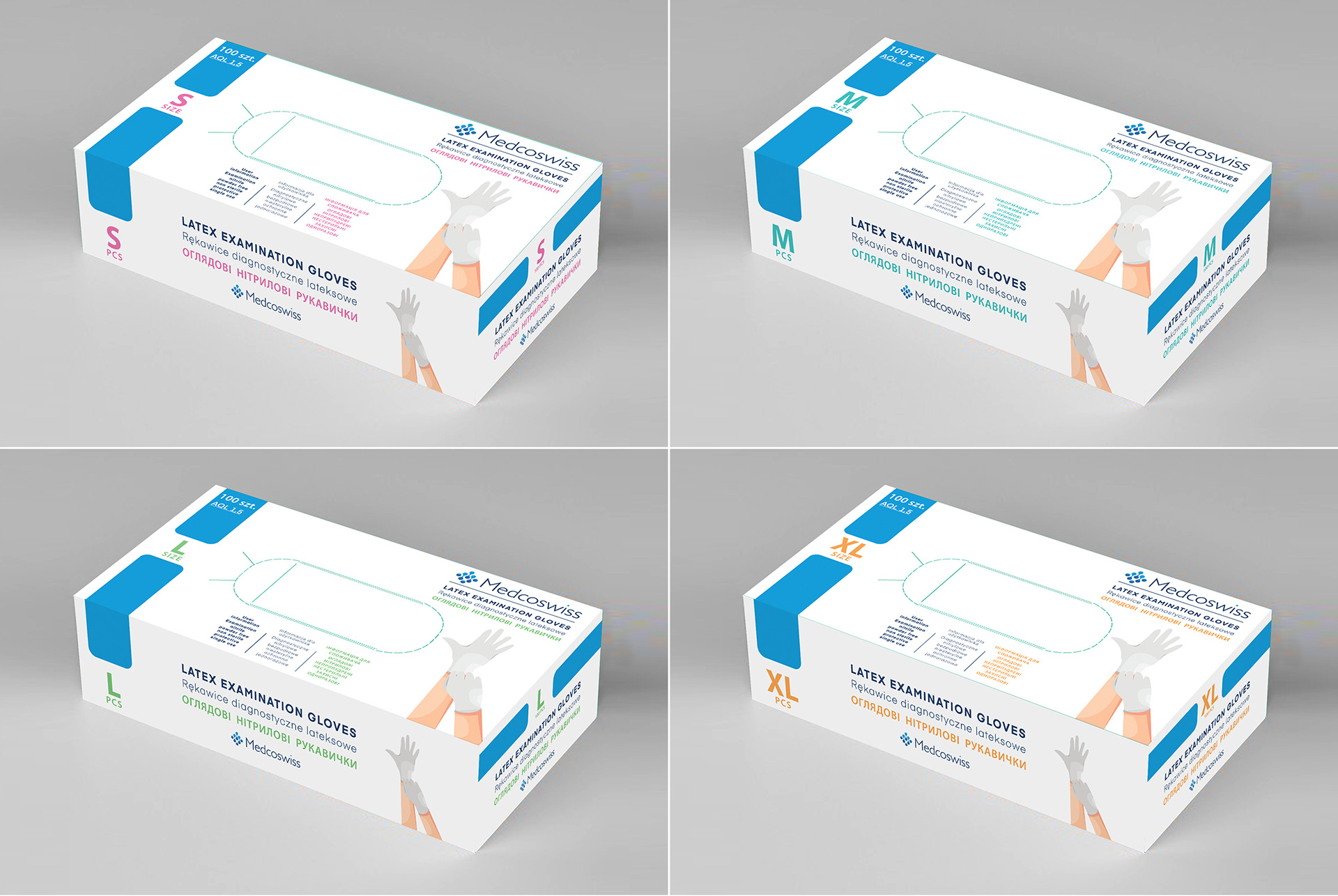 Packaging design created for Medcoswiss company.