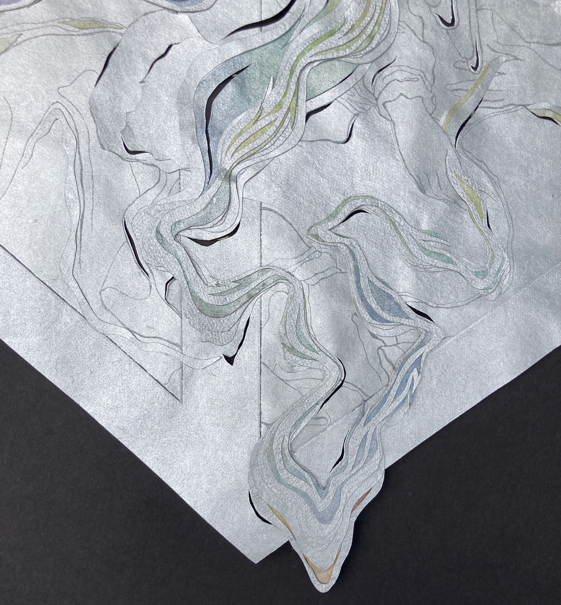 Detail of "Even Stolen Rainbows Point to Heaven"