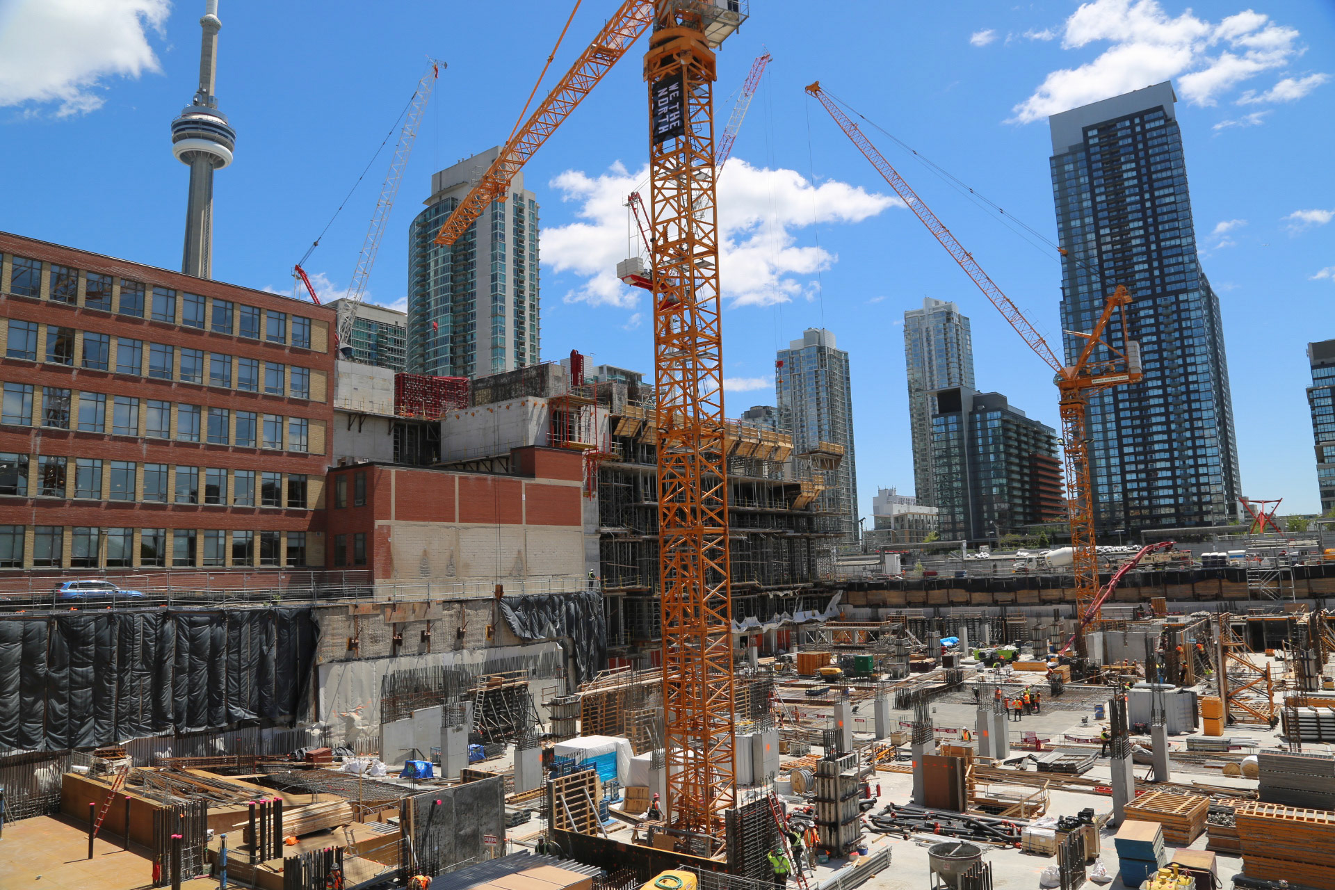 The Well Construction Site, Wellington Street, west of Spadina Avenue< June 2019