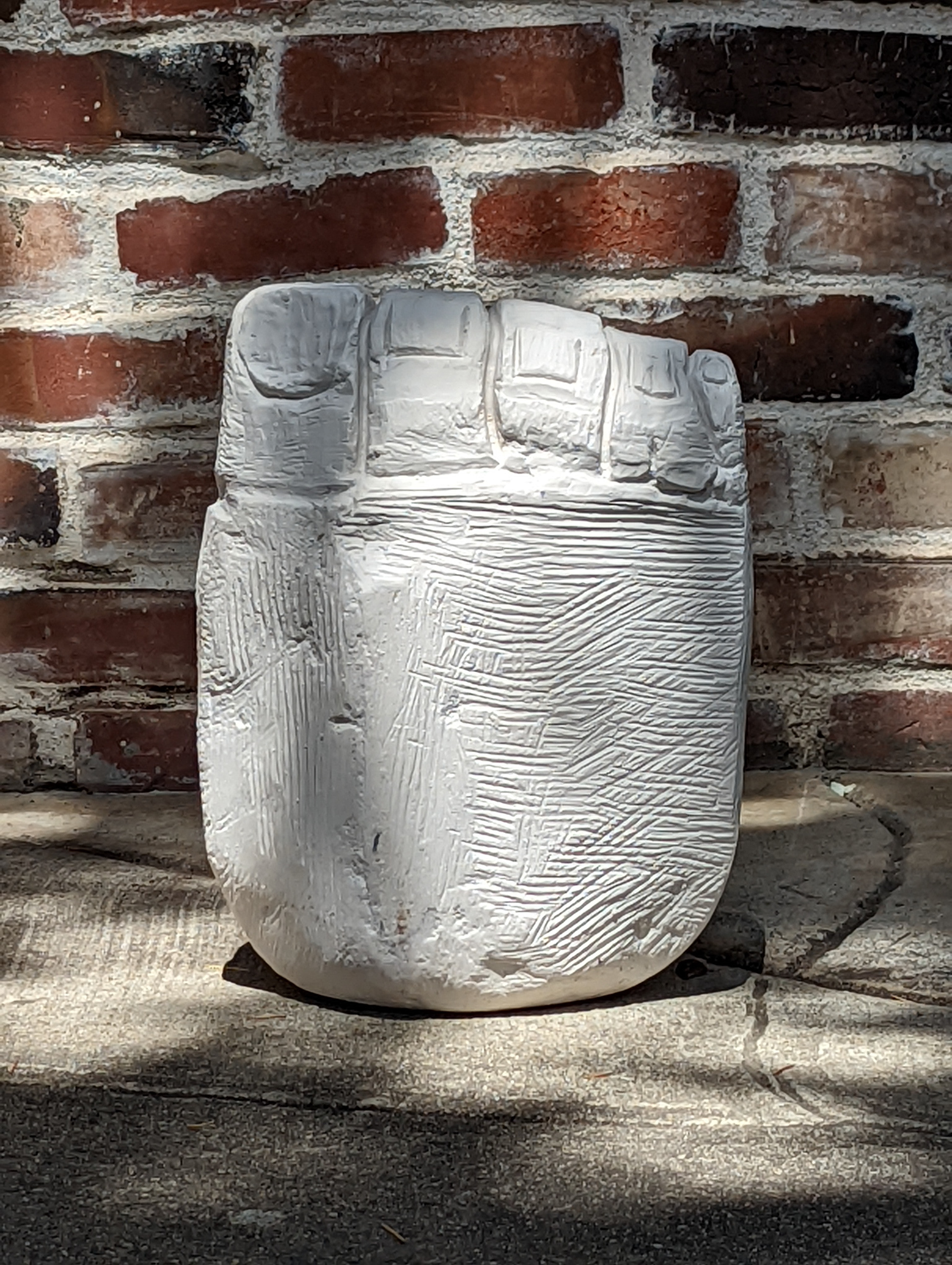 foot study, plaster. 2023