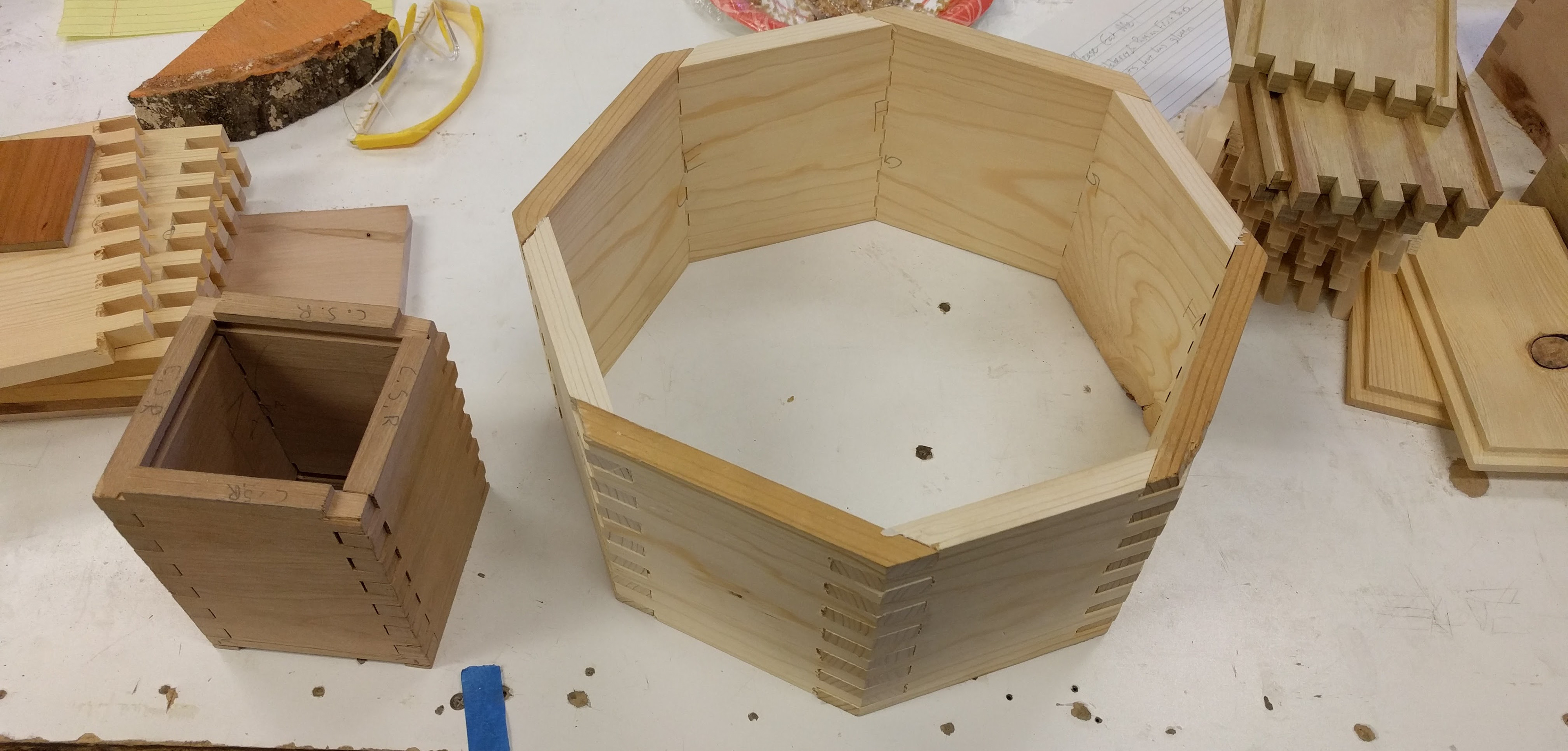 boxes, poplar wood, 2017