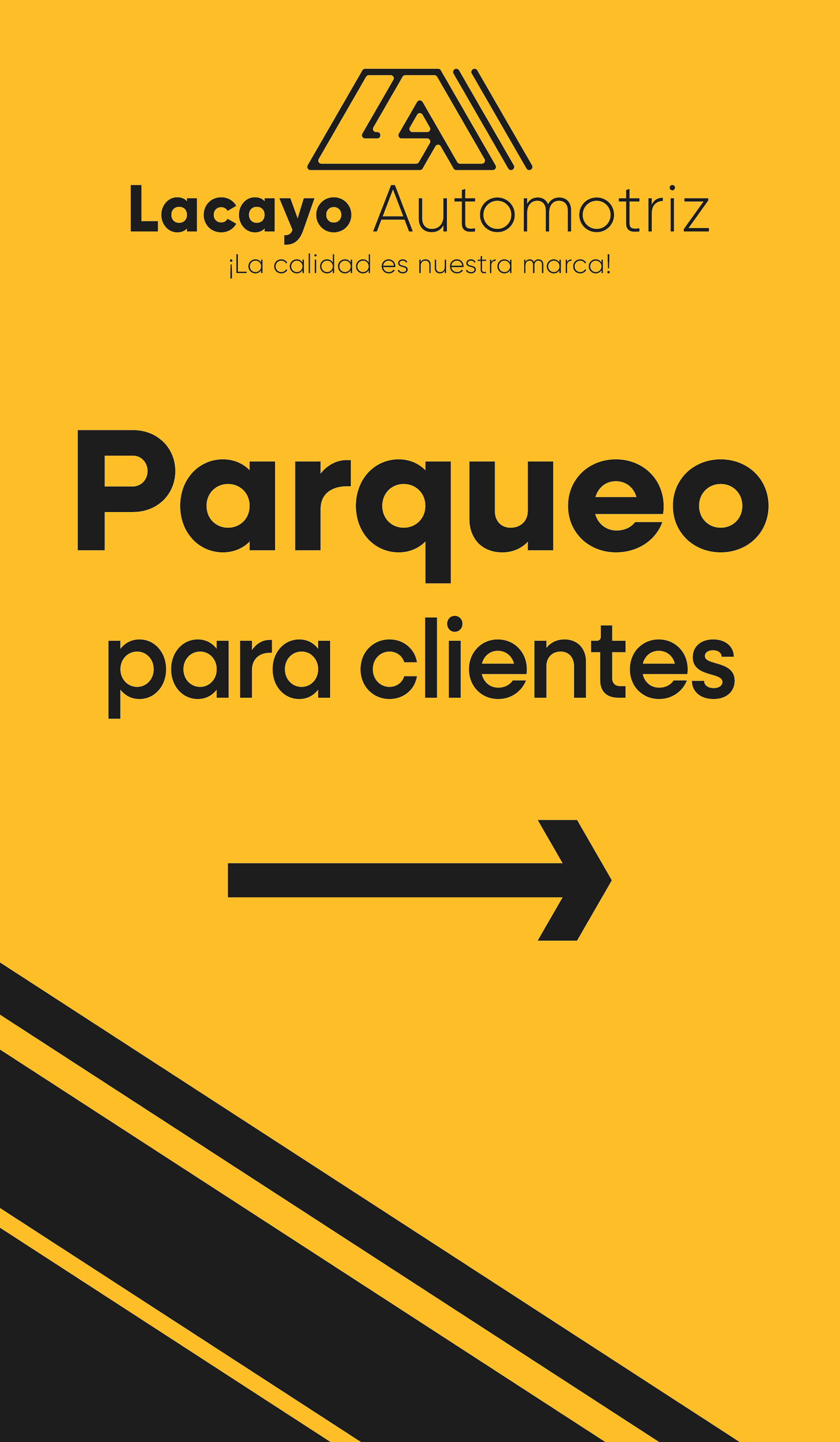 Customer Parking Sign