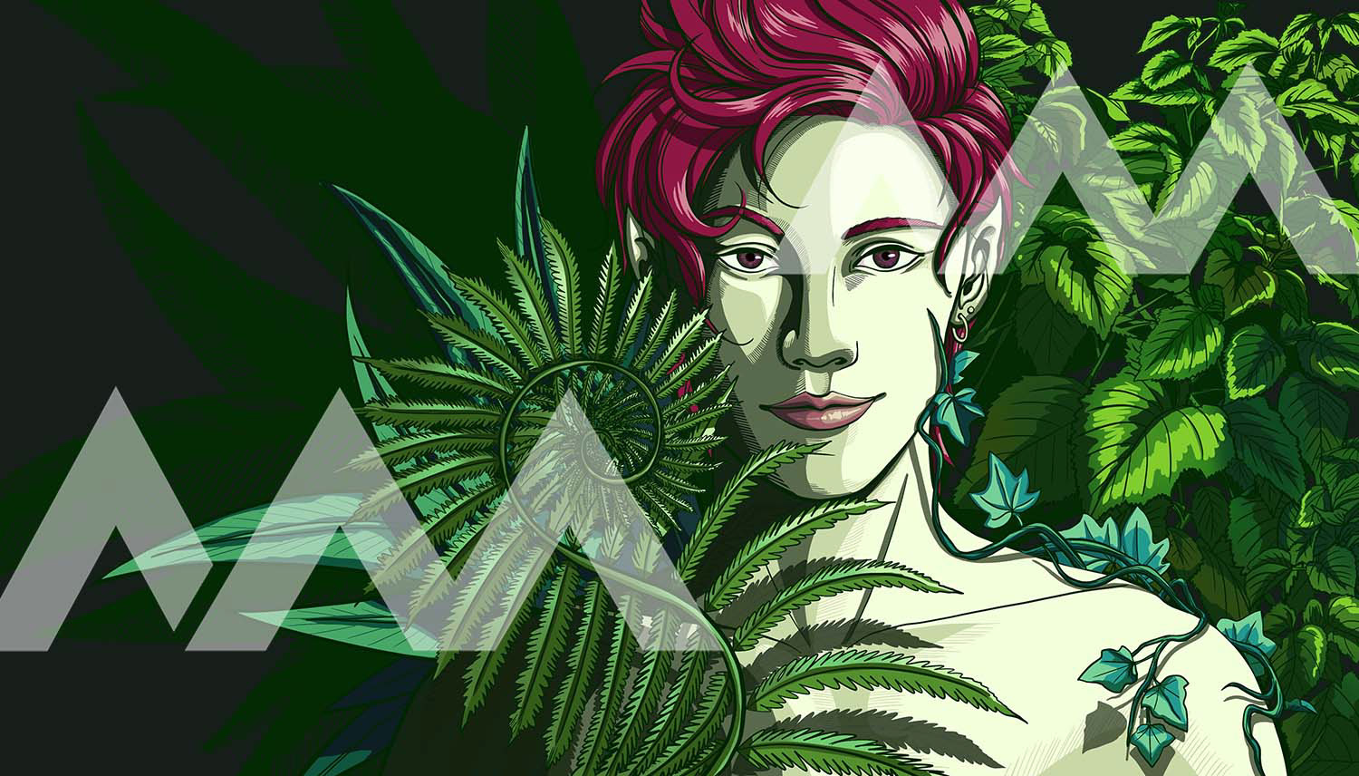 Holla die Waldfee - digitale Illustration