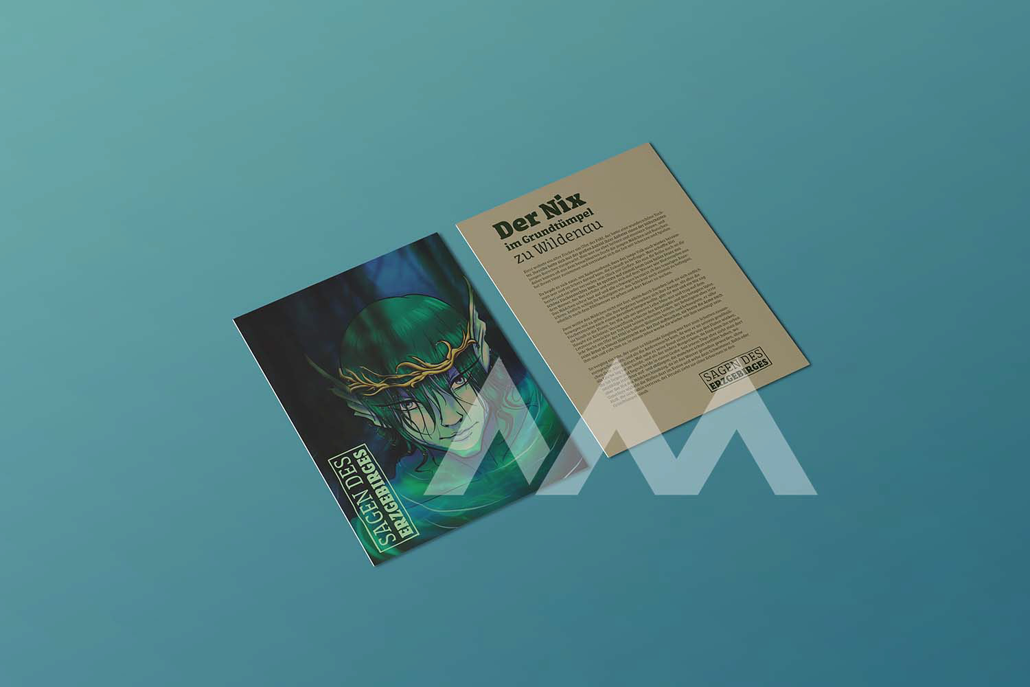 Postkarte - Sagen im Erzgebirge