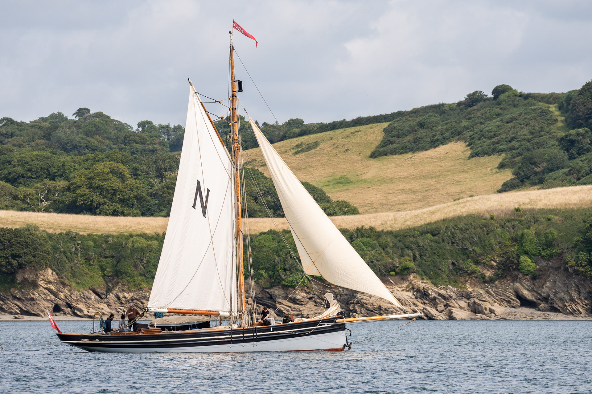 Helford is scattered with traditional wooden vessels of all sorts