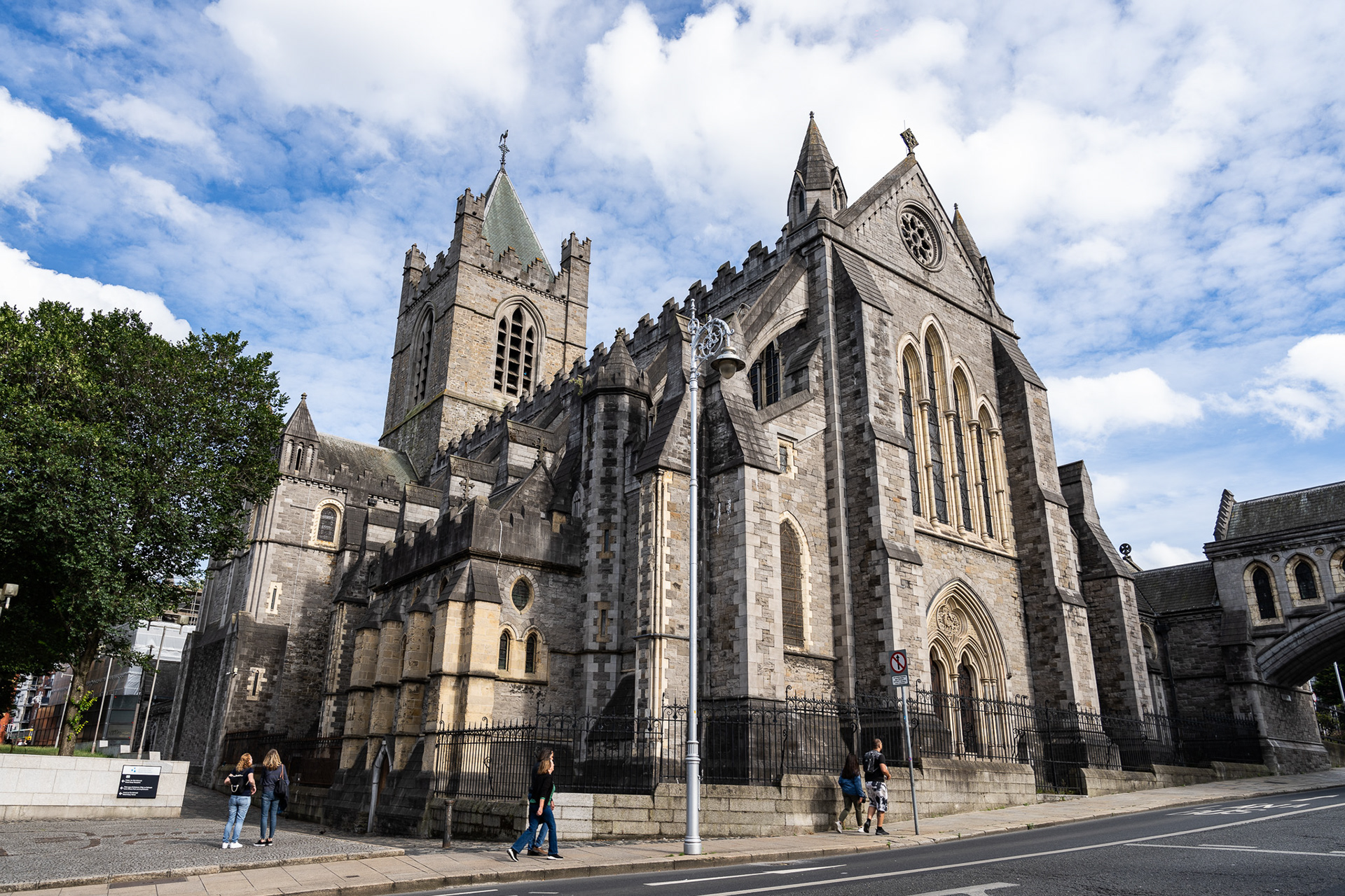 A church just up the street from the marina in Dún Laoghaire