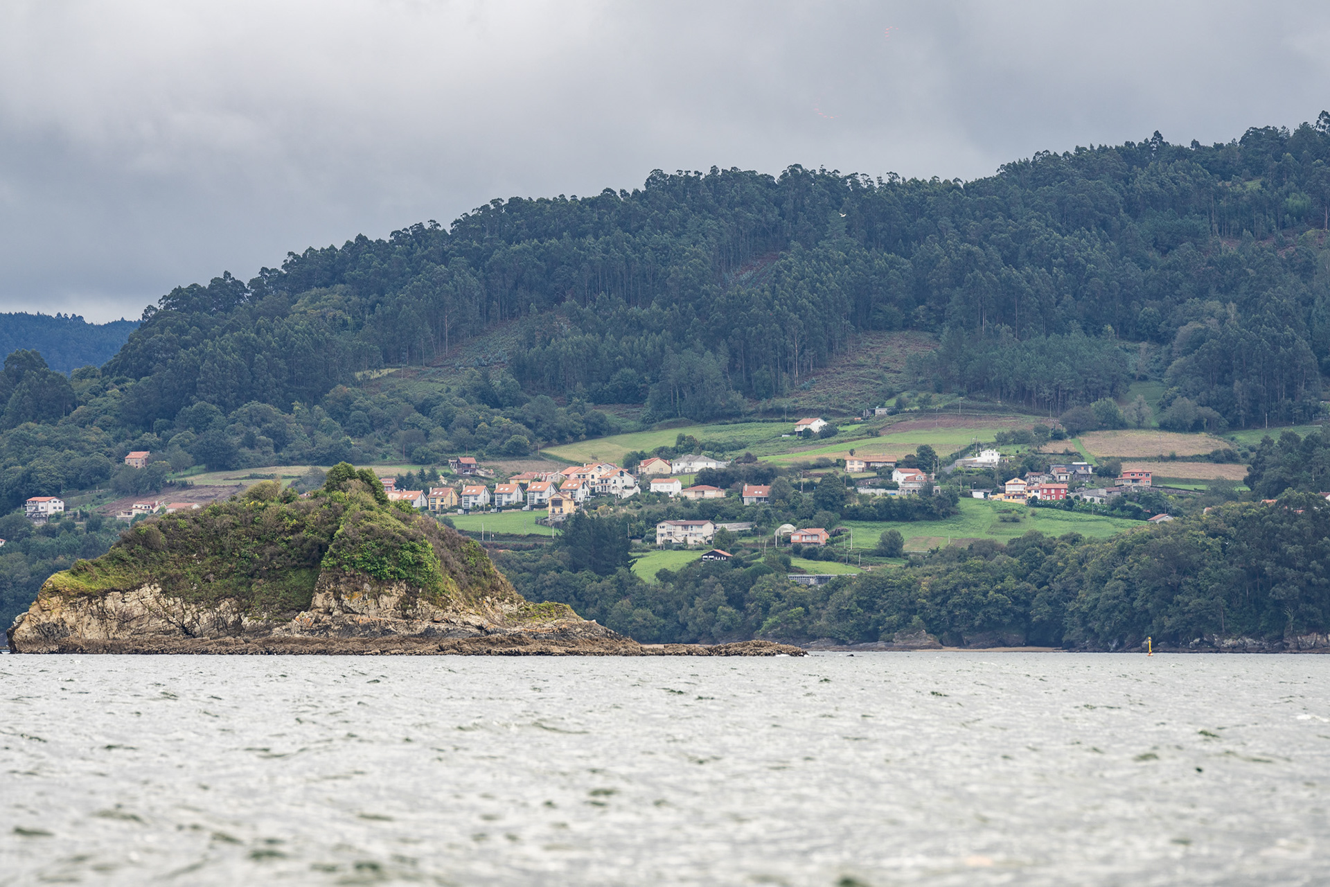 The hilly northwest coast of Spain