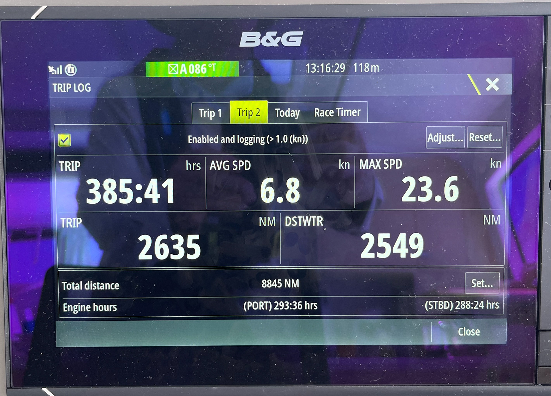 End of passage statistics