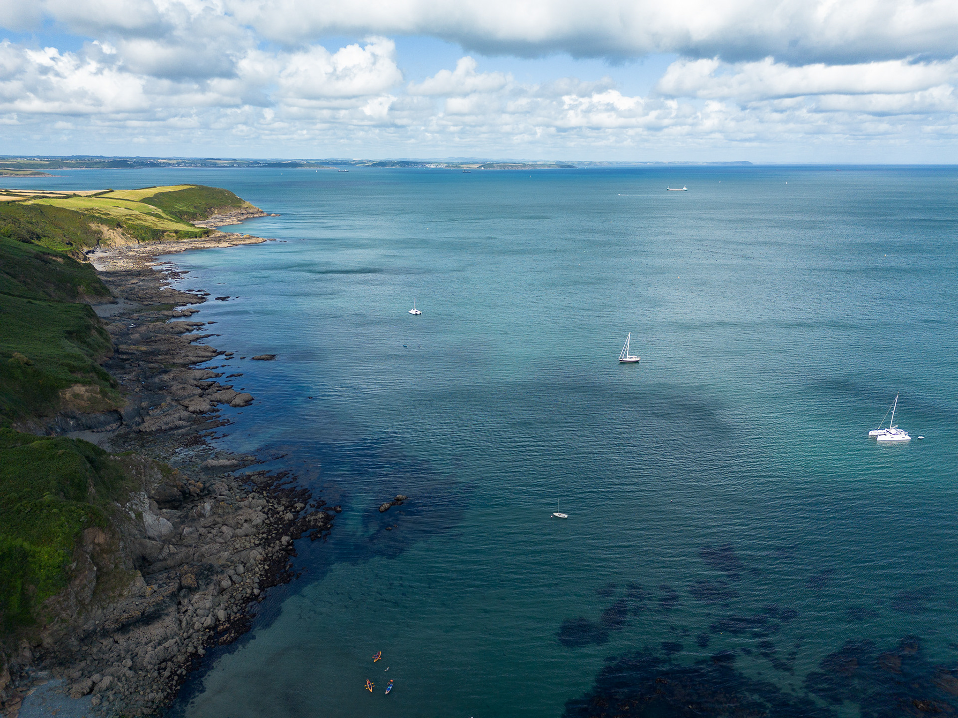 Surprisingly clear waters and a picturesque coast almost made me forget Porthallow was part of England