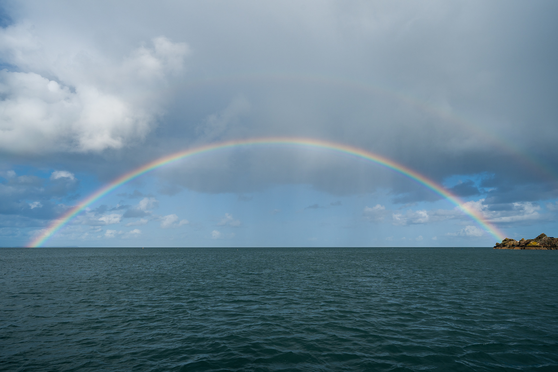 One of the simple pleasures of life on the water - unadulterated rainbows