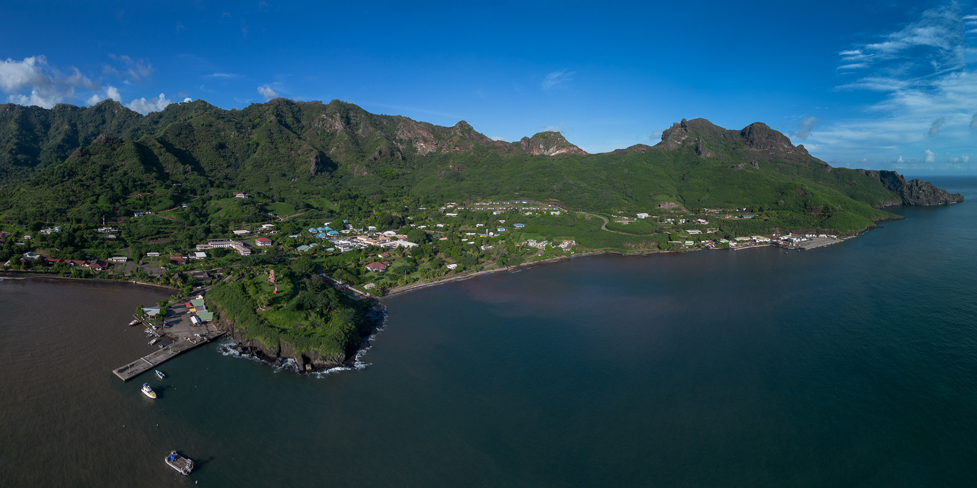 Looking down to the fisherman’s pier and surrounding area