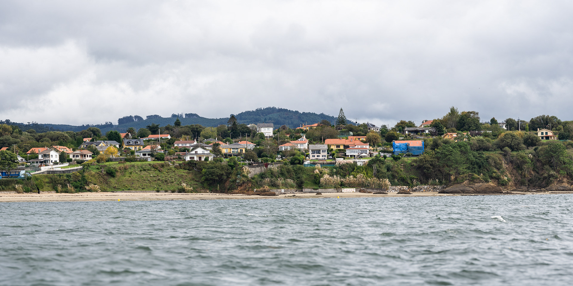 The shore view from anchor in Ares