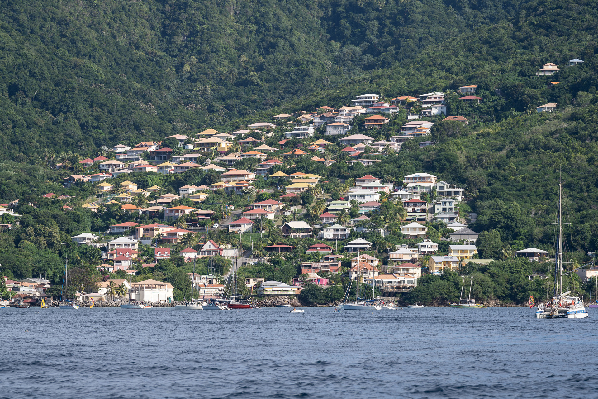 A tightly packed town