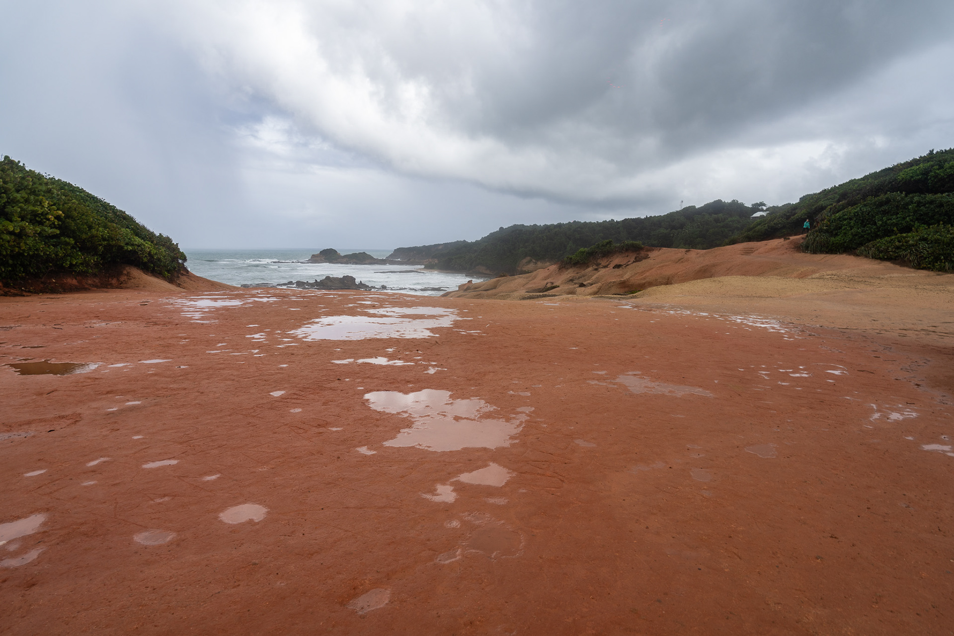Red Rocks, an area aptly named for the iron-rich clay