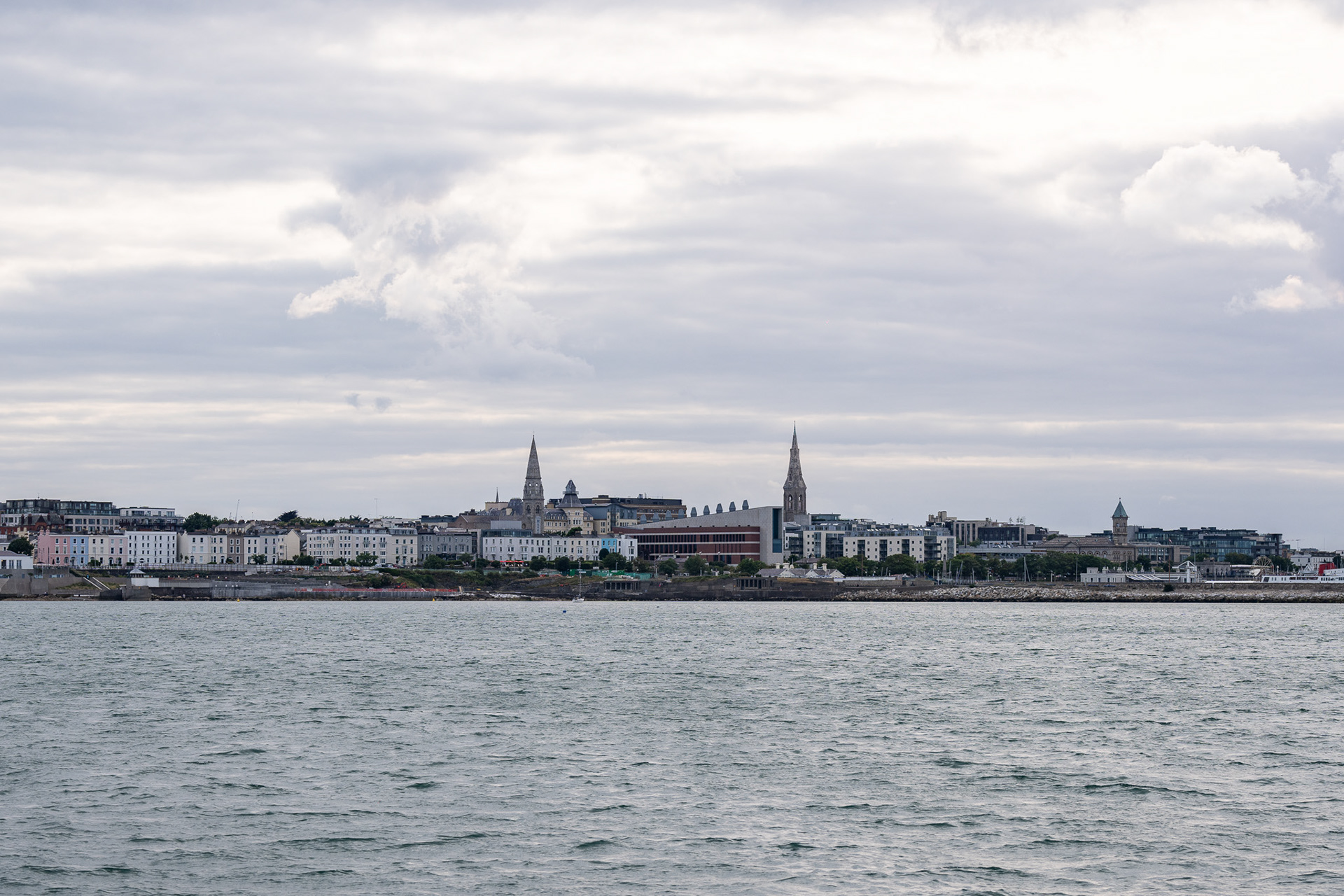 Dún Laoghaire from afar Friday evening