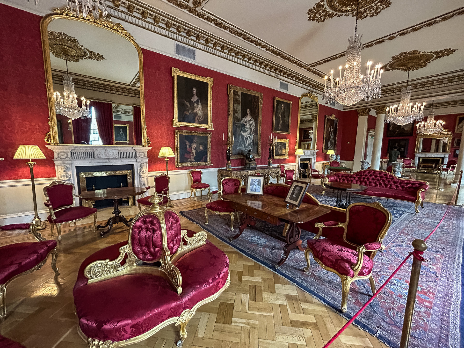 The drawing room at Dublin castle, used as a formal sitting room