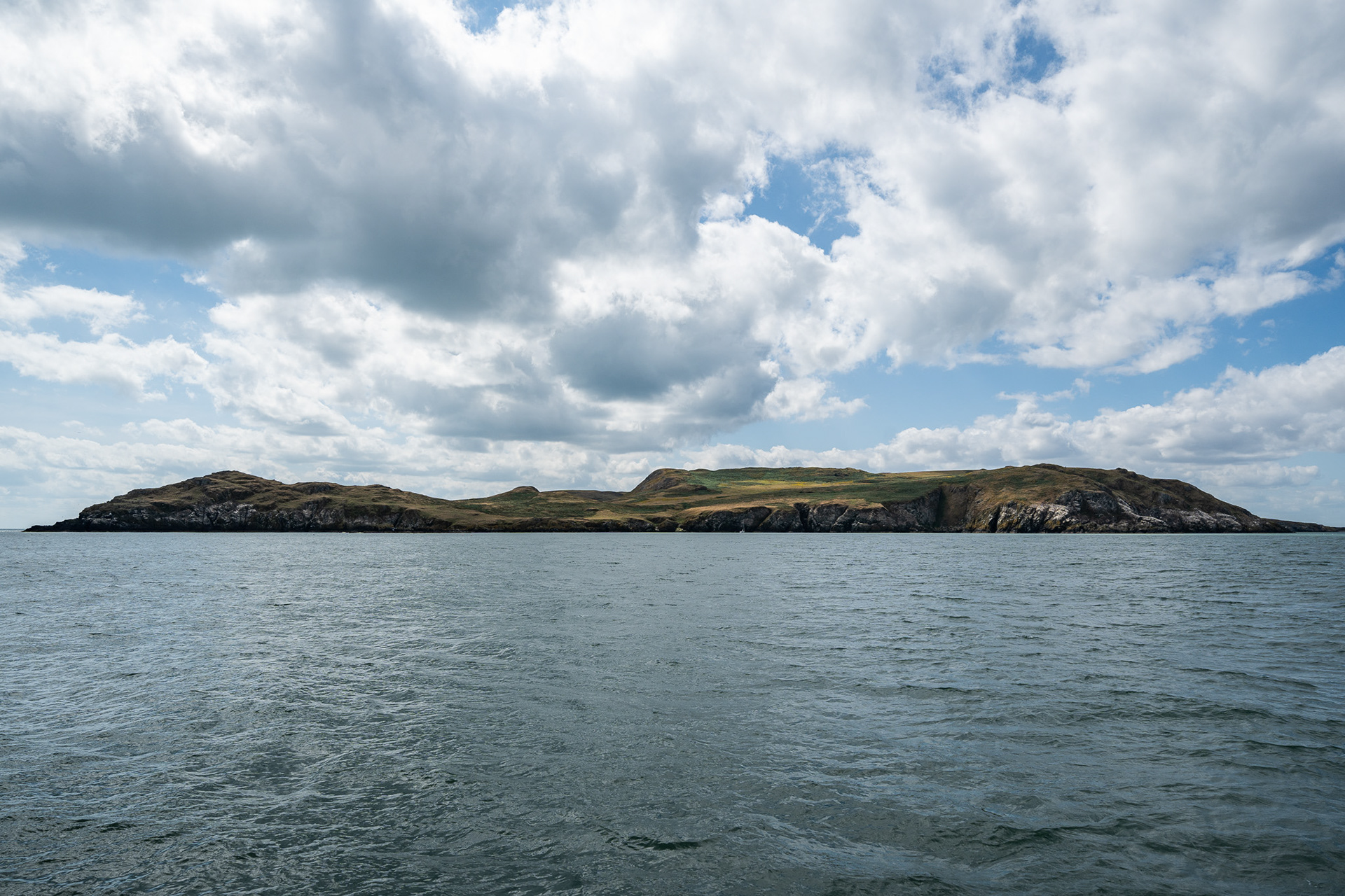 Lambay Island, as seen from afar