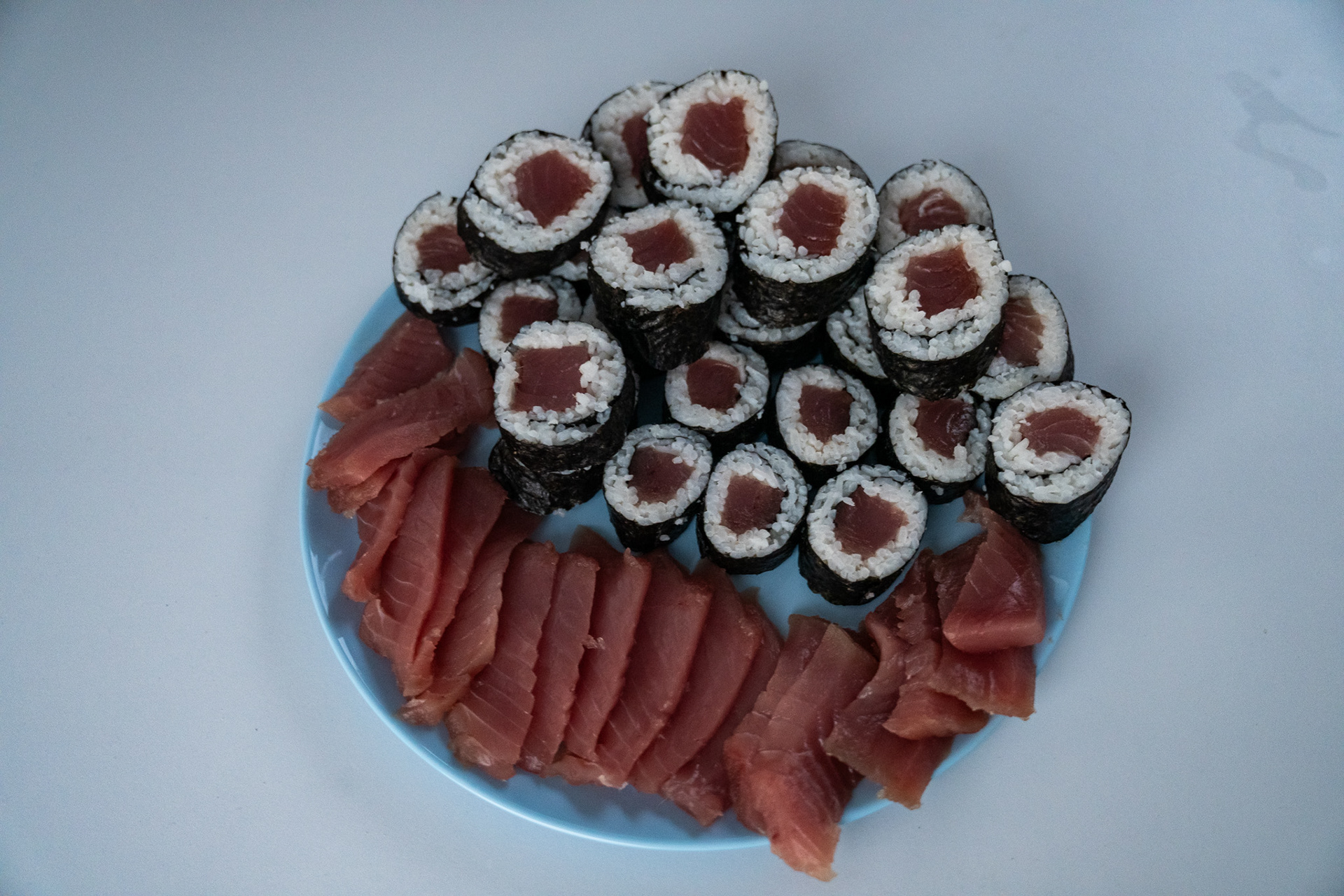 Fresh sushi, a delicious fruit of our labor