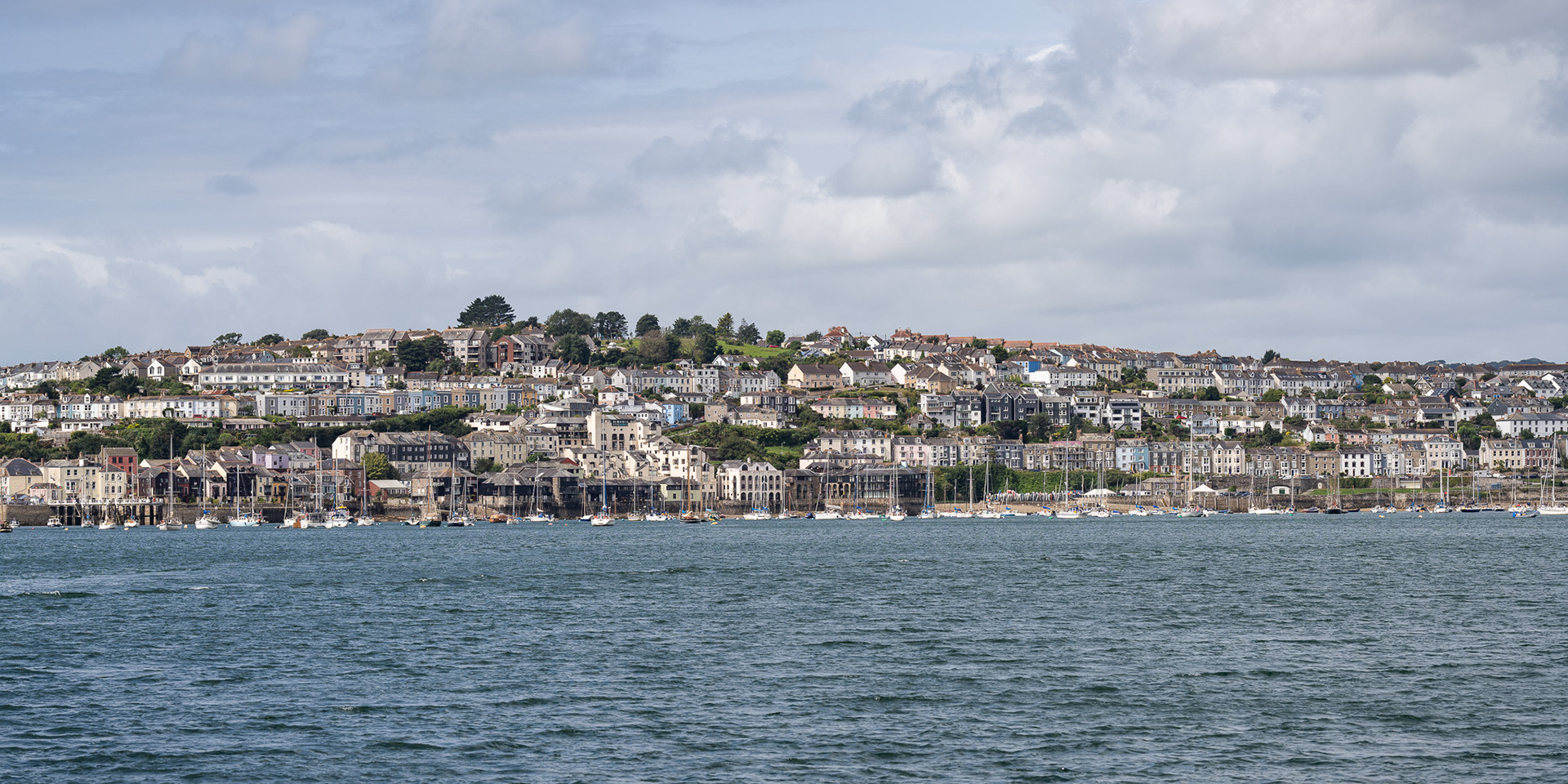 The busy expanse of Falmouth, England