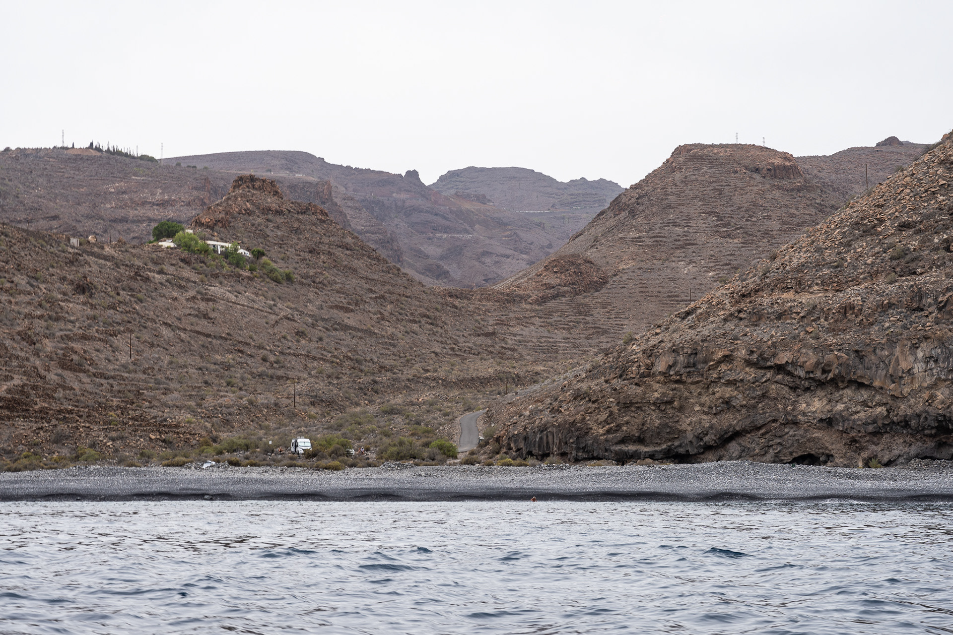 The winding hills of La Gomera