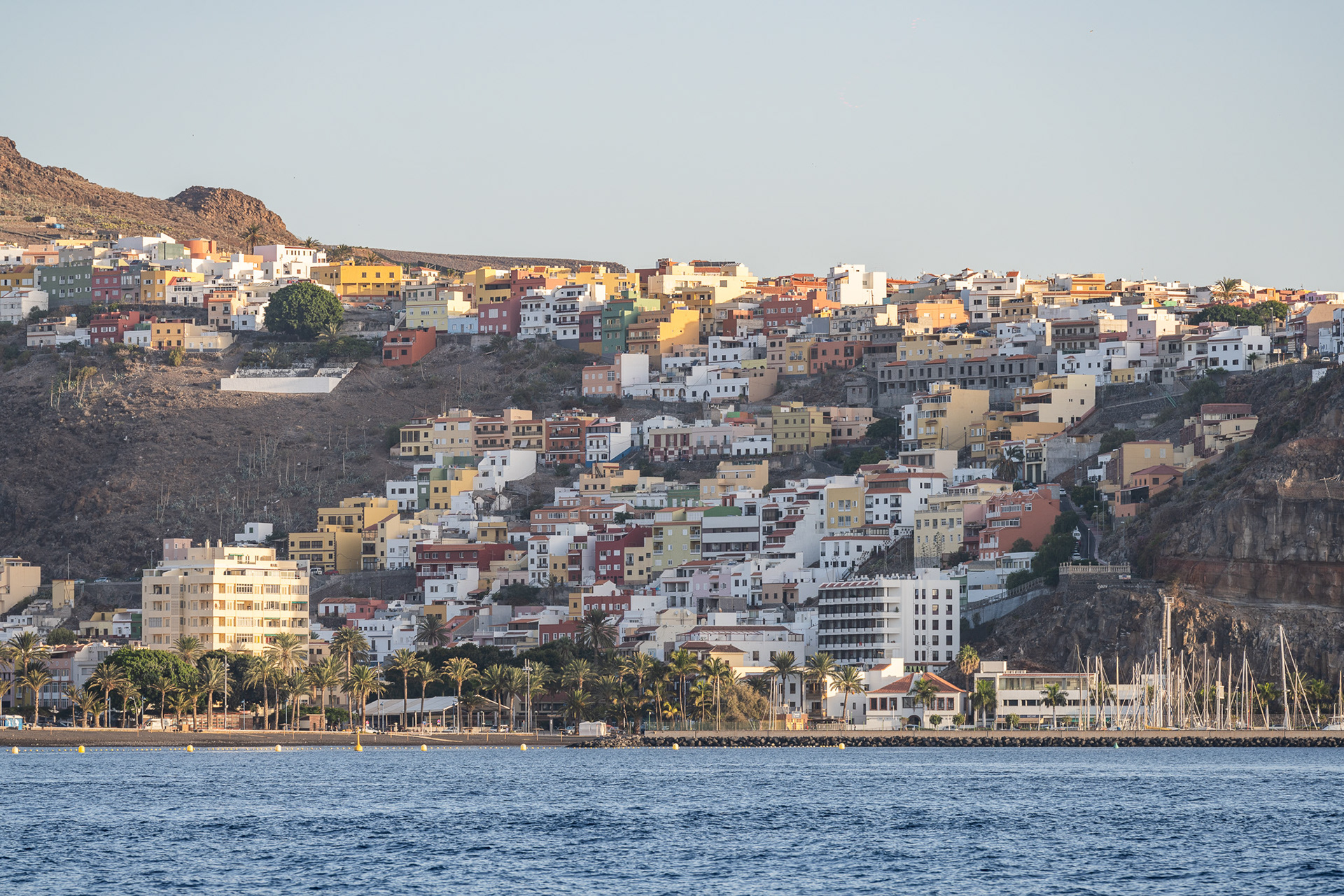 The quaint town of San Sebastian de La Gomera