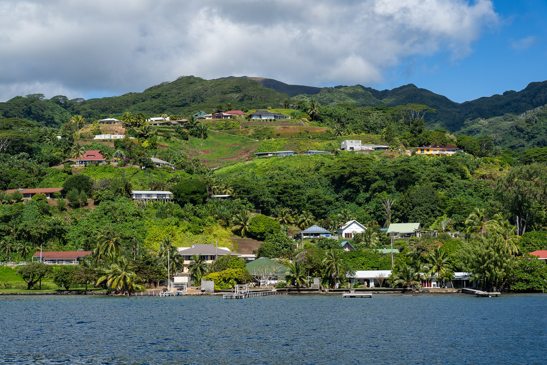 A small village situated on the coast