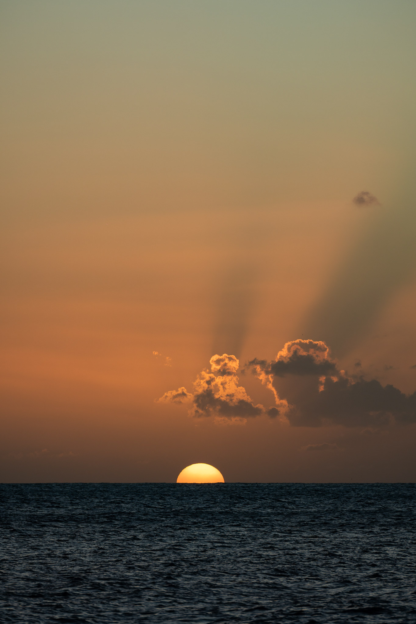 Being in the dry part of Ua Pou and with a clear view of the horizon meant fantastic sunsets