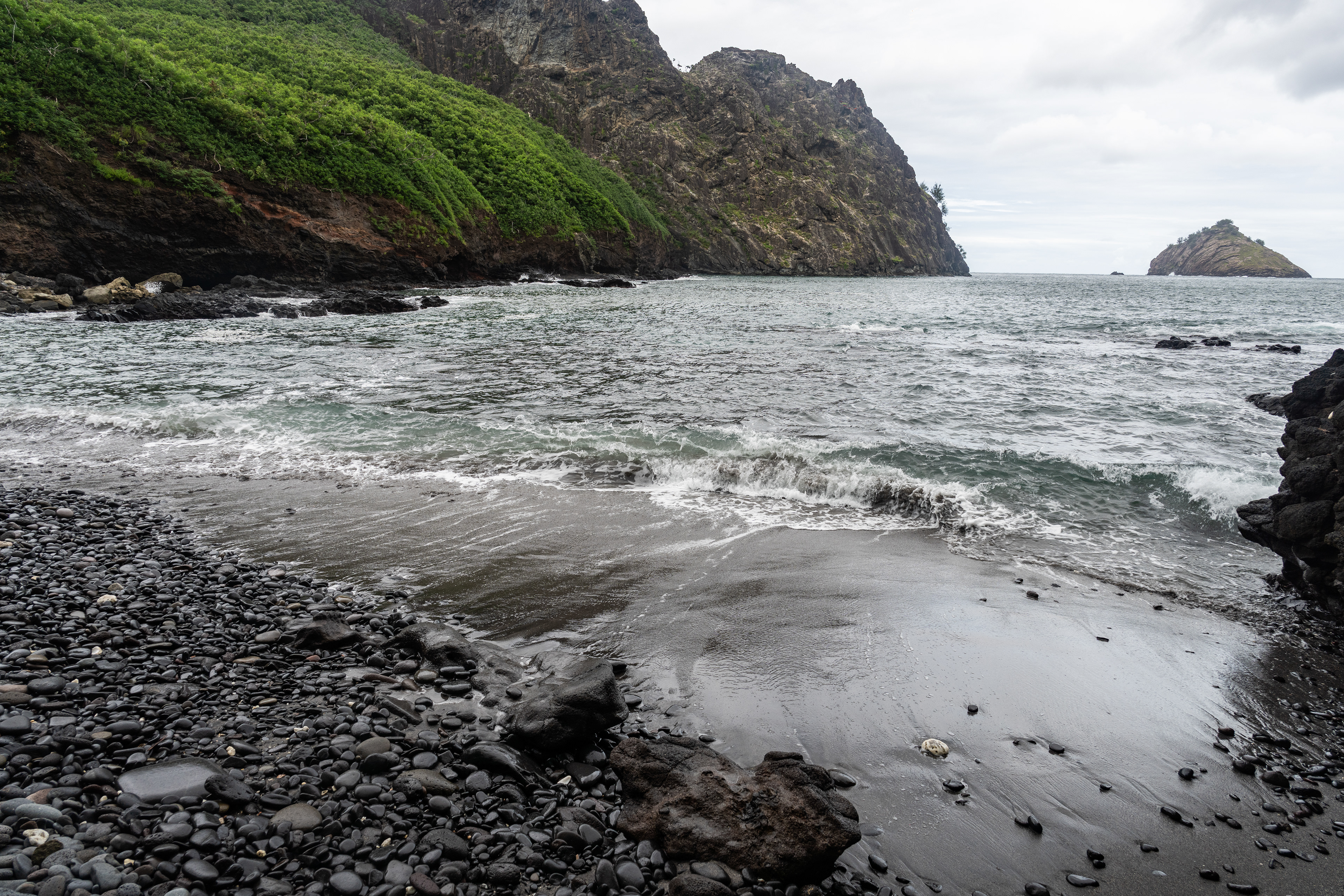 The darkest beach I’ve ever seen