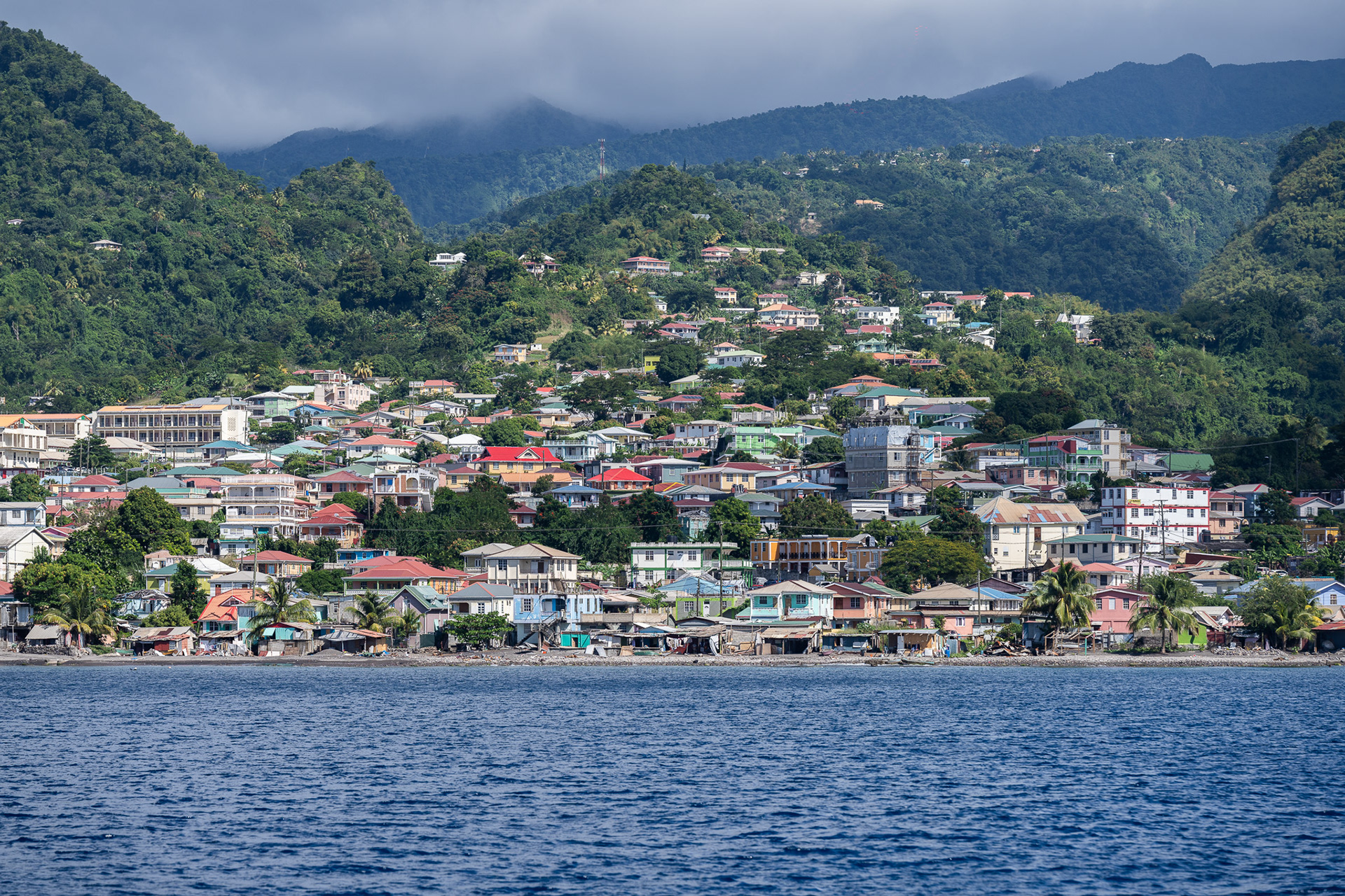 Dominica's capital city of Roseau