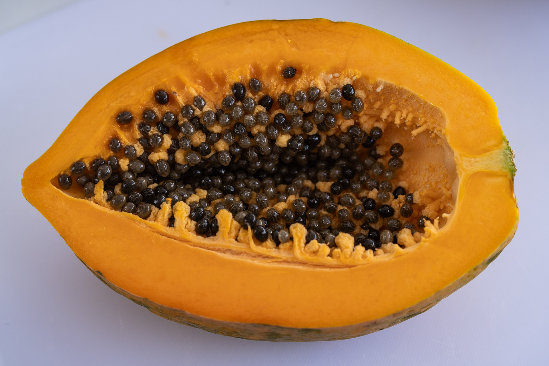 More St. Lucian fruit, this time a papaya, thanks to Gregory