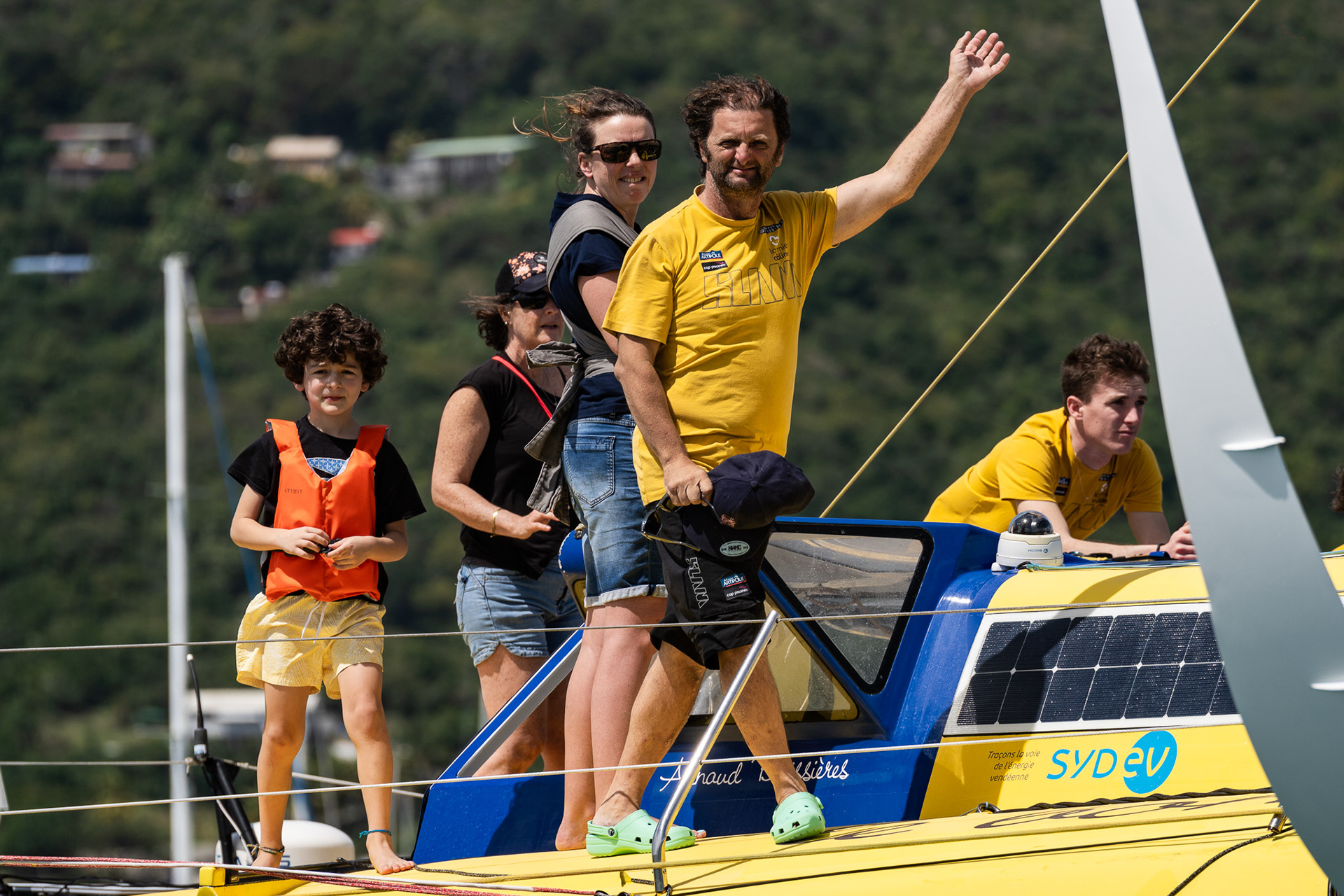 Arnaud Boissieres with his family