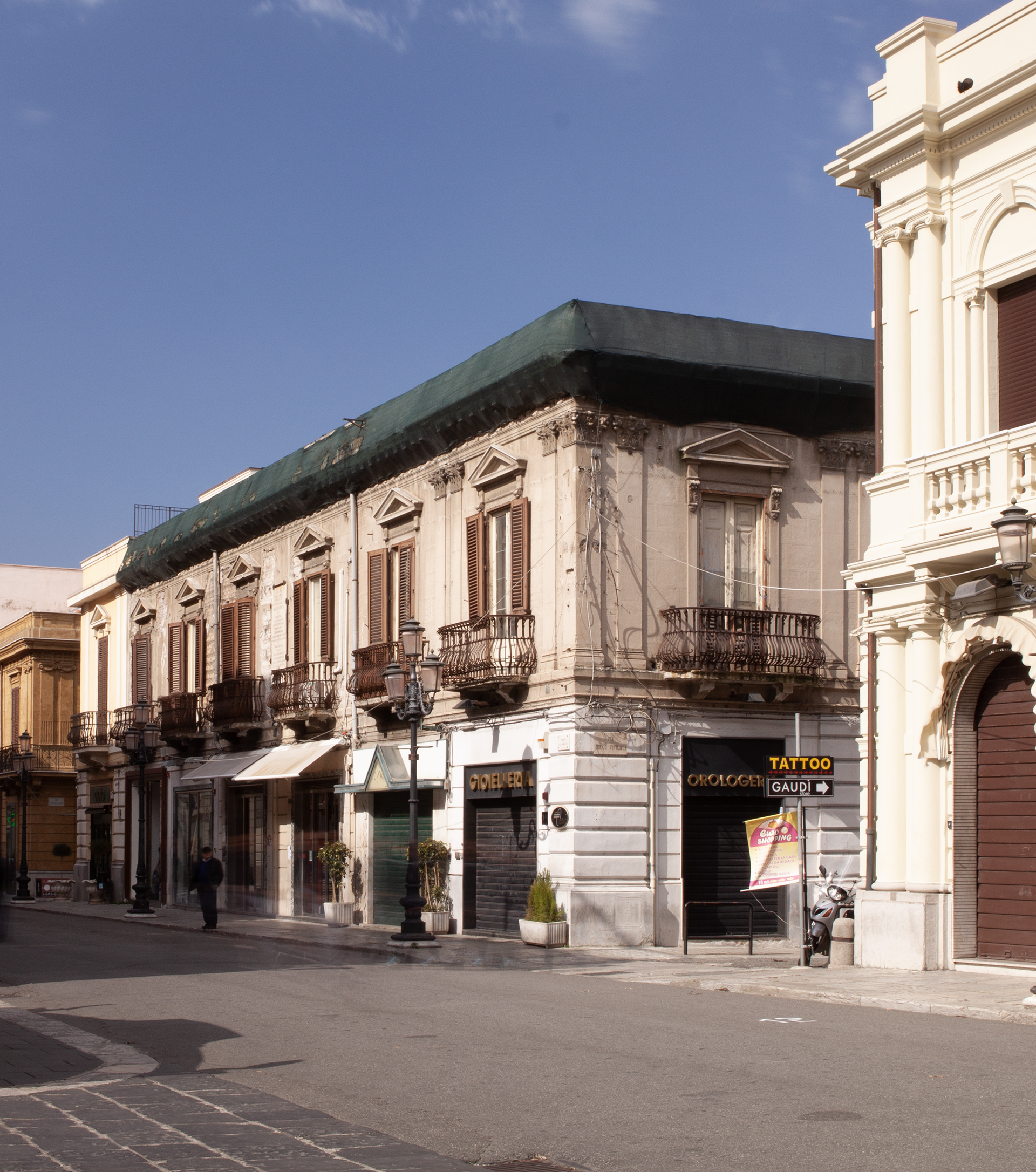 foto dell'edificio all'epoca dei rilievi