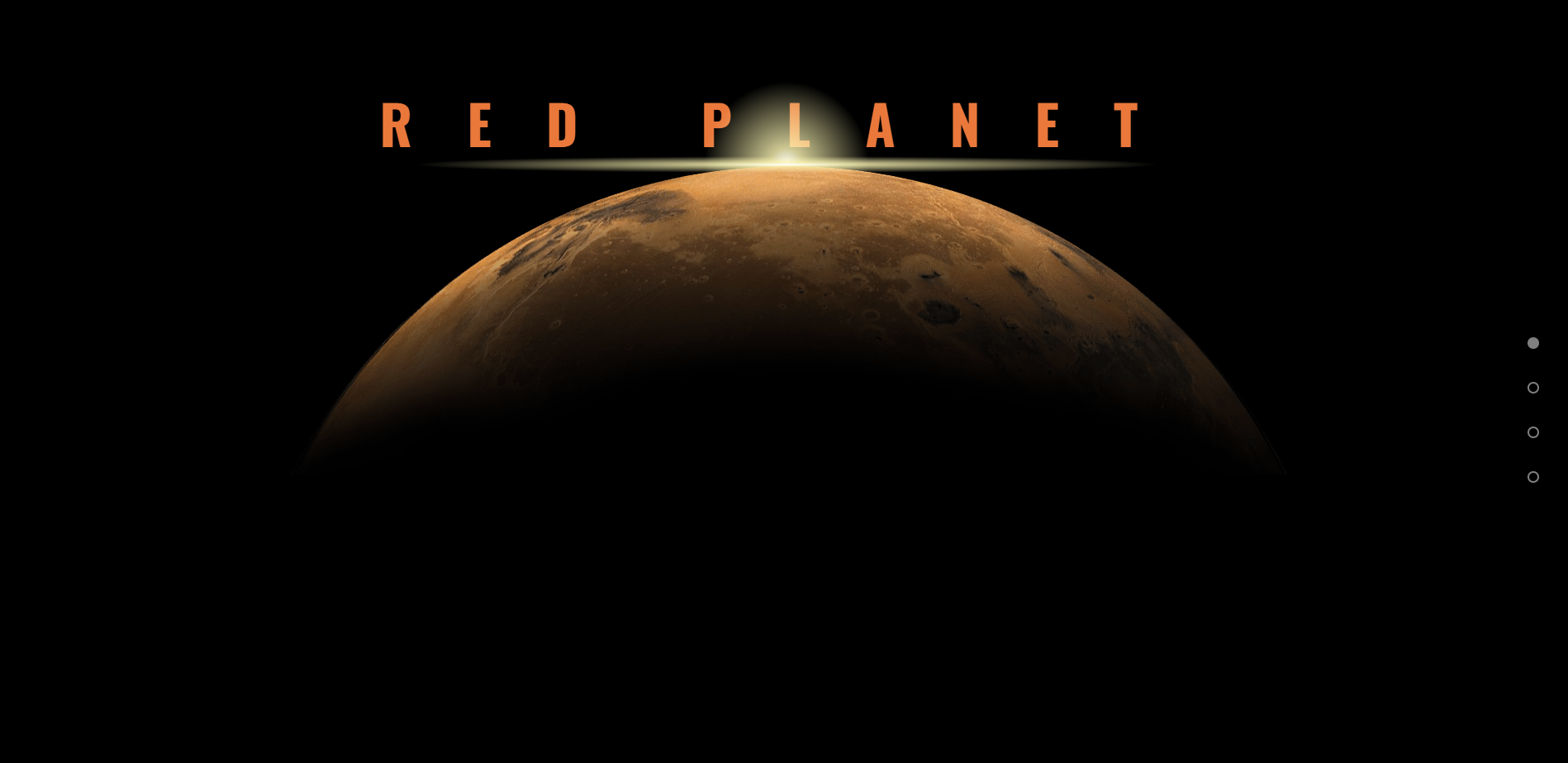 Mars Interactive Website