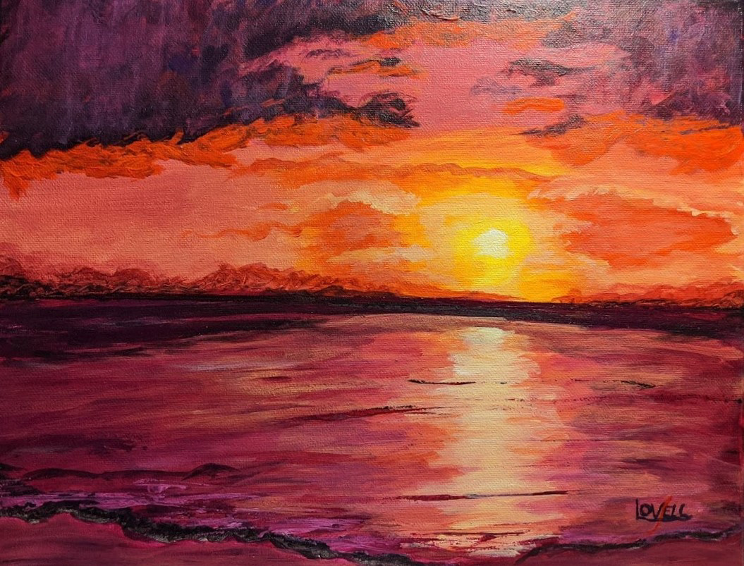 Sunset Beach Acrylic