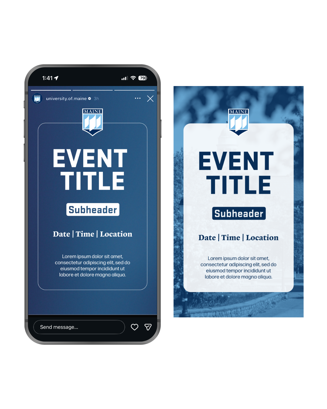 Vertical Event Story Template