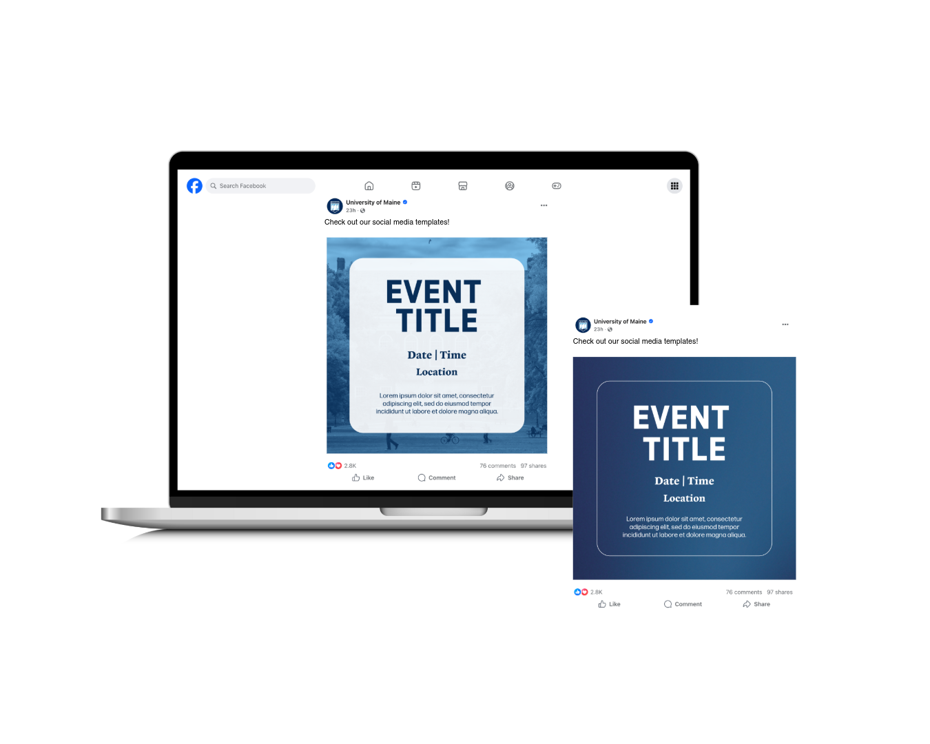 Square Event Post Template