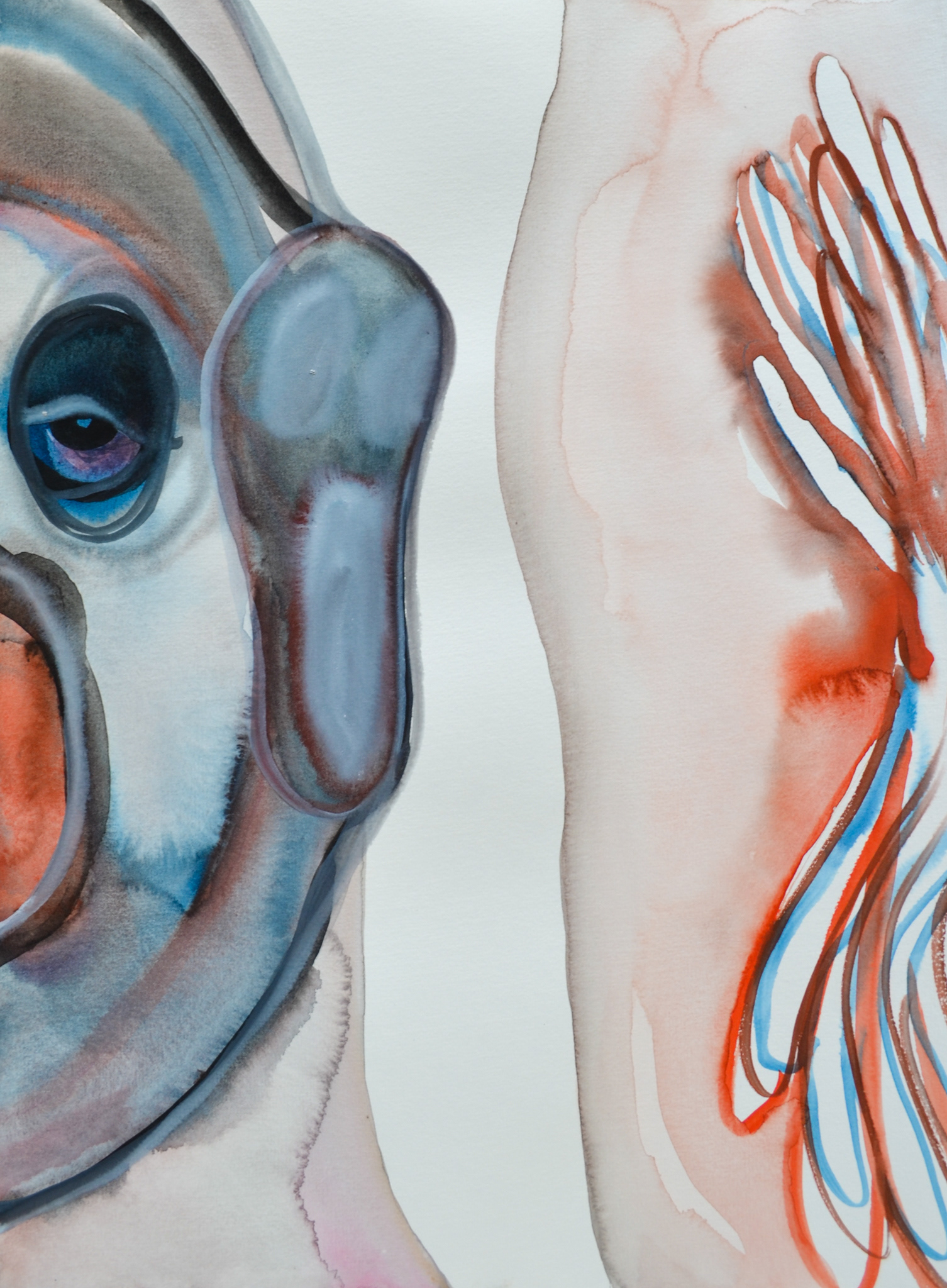 Breath, 2024 (Watercolour, paper, 30x40 cm)