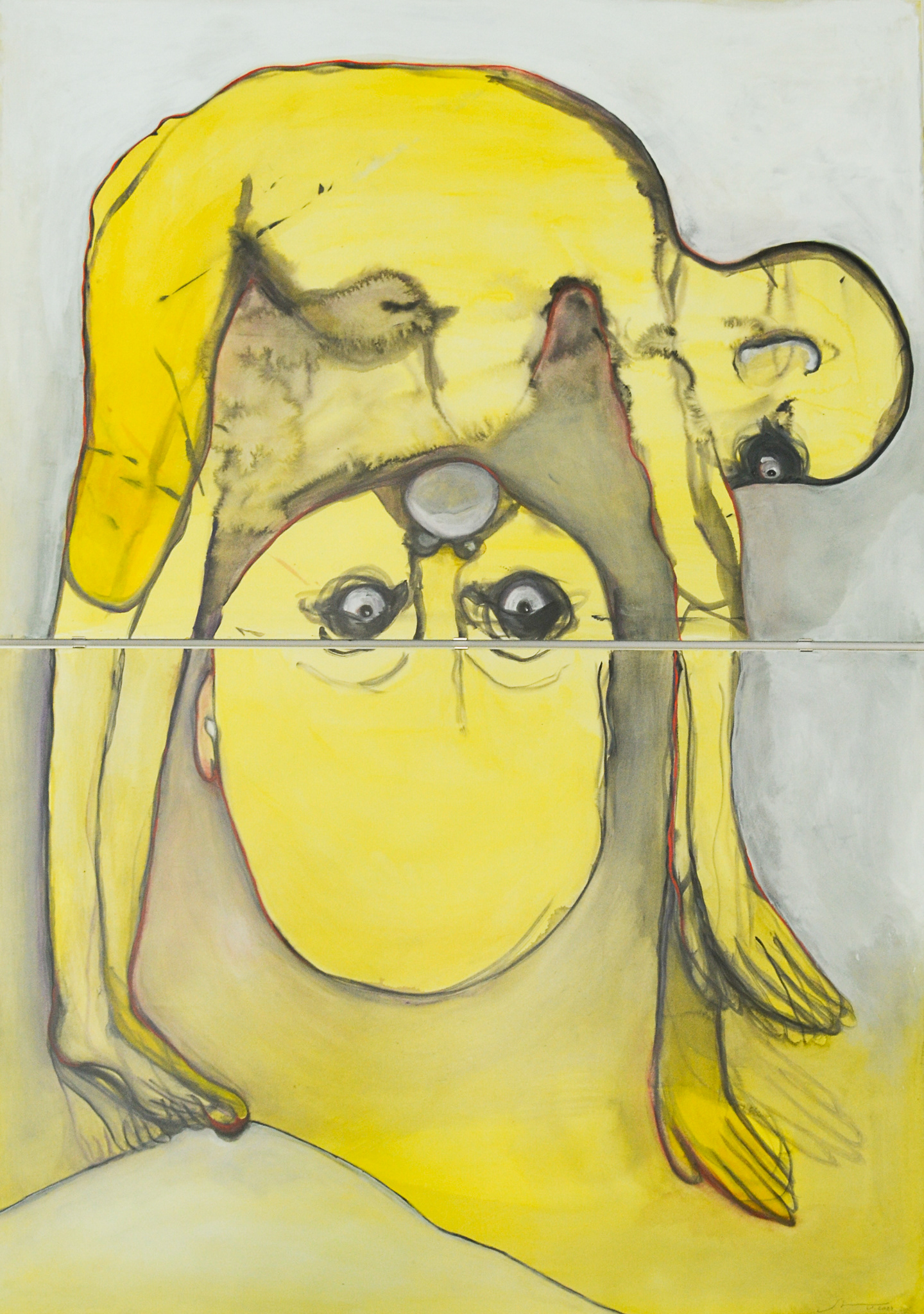 Motherhood, 2024 (Watercolour, guache, paper, 140x200 cm)