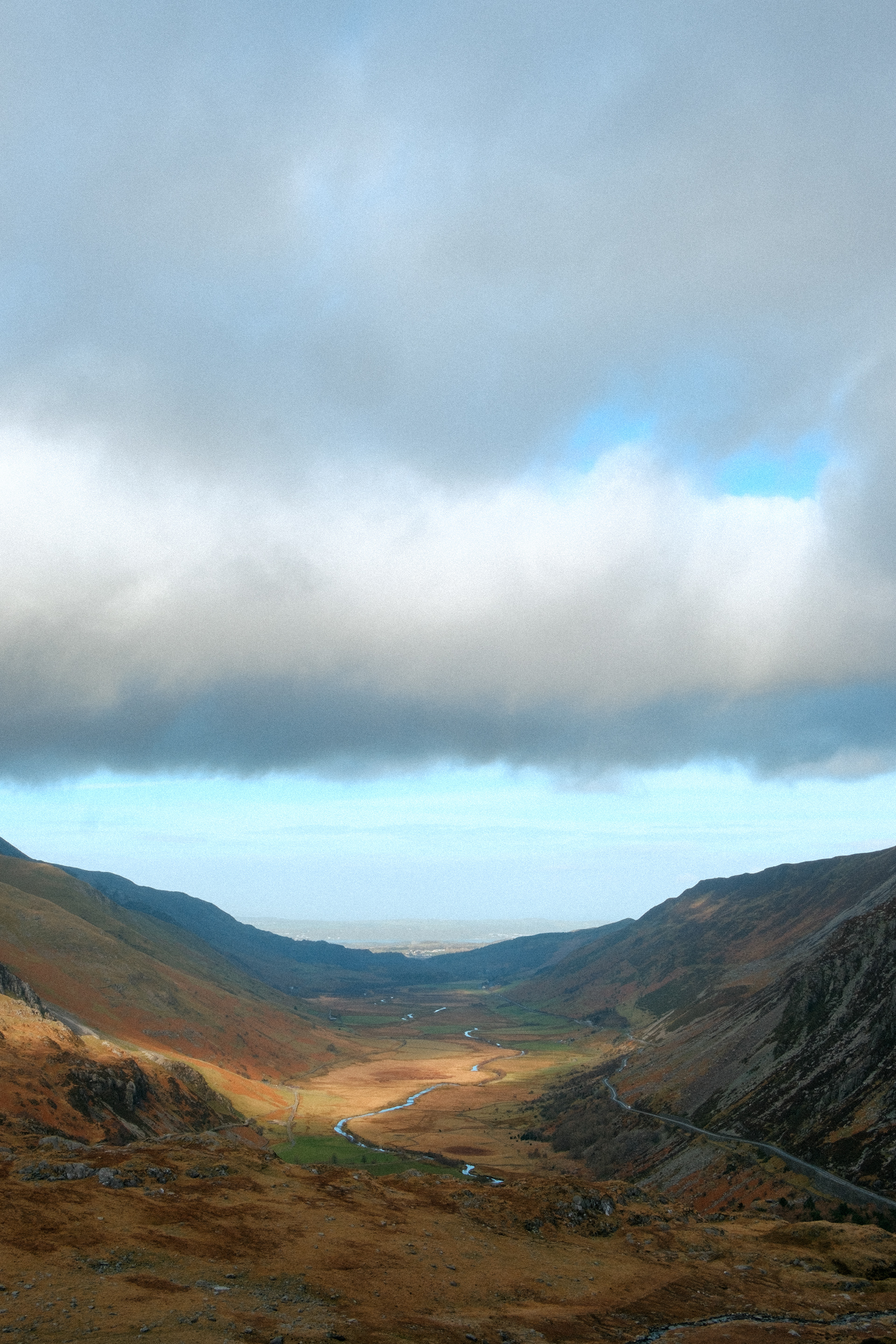 Looking Down Ogwen Valley - Wales