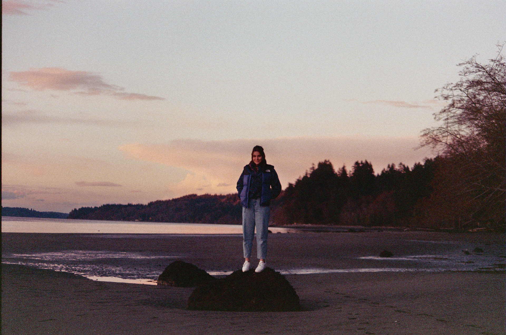 Ava at Reddings Beach, Vashon