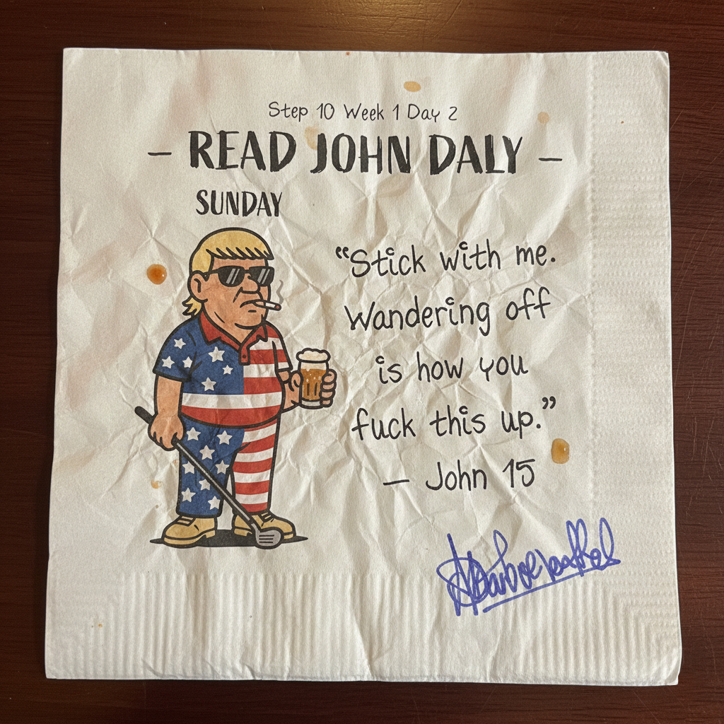 Not the polished version. The wandering one. The guy who knows momentum matters more than motivation. Stick with the way. Drift long enough and you don’t fall all at once— you just end up somewhere you didn’t mean to be. Step 10 isn’t about intensity. It’s about staying.