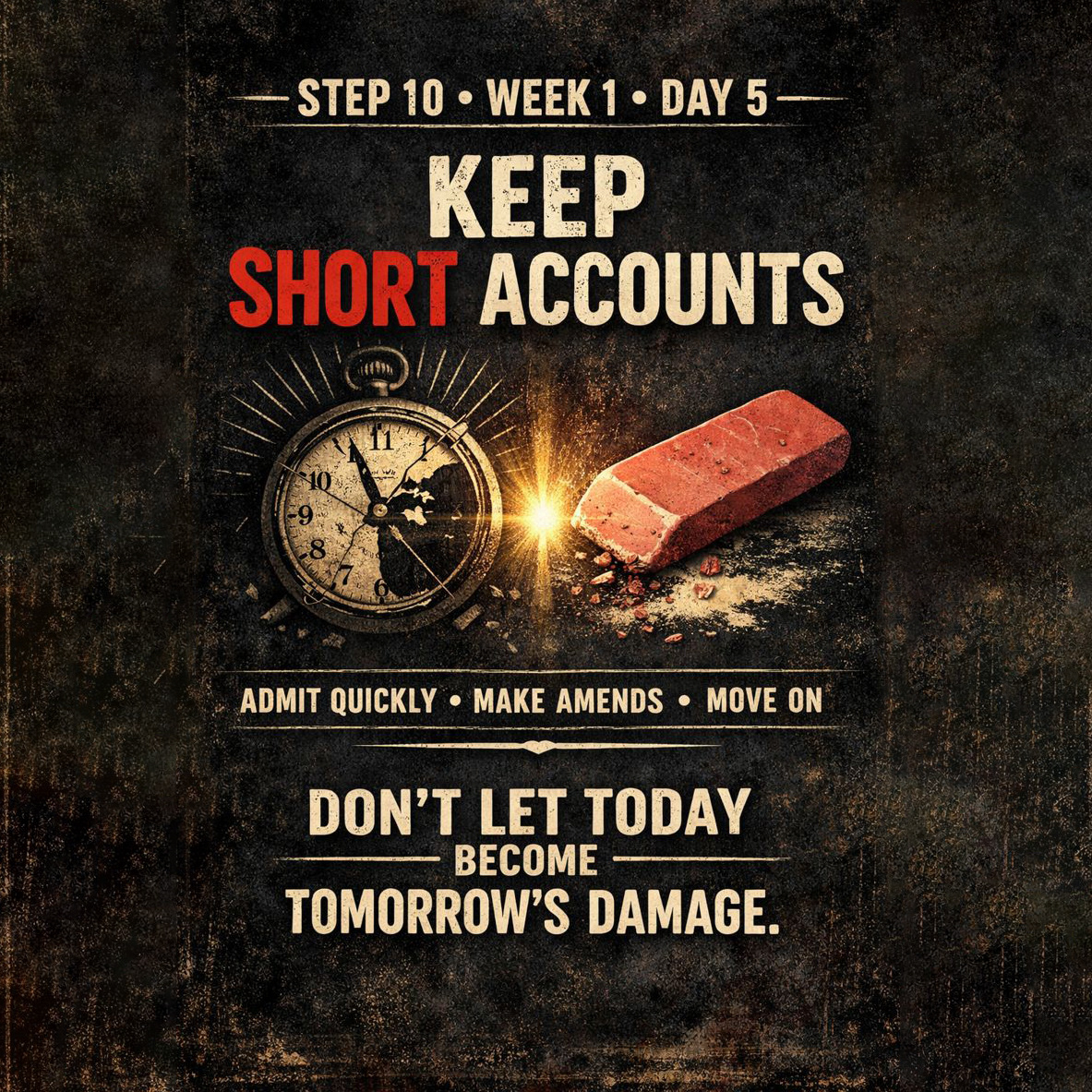 What you ignore today charges interest tomorrow.